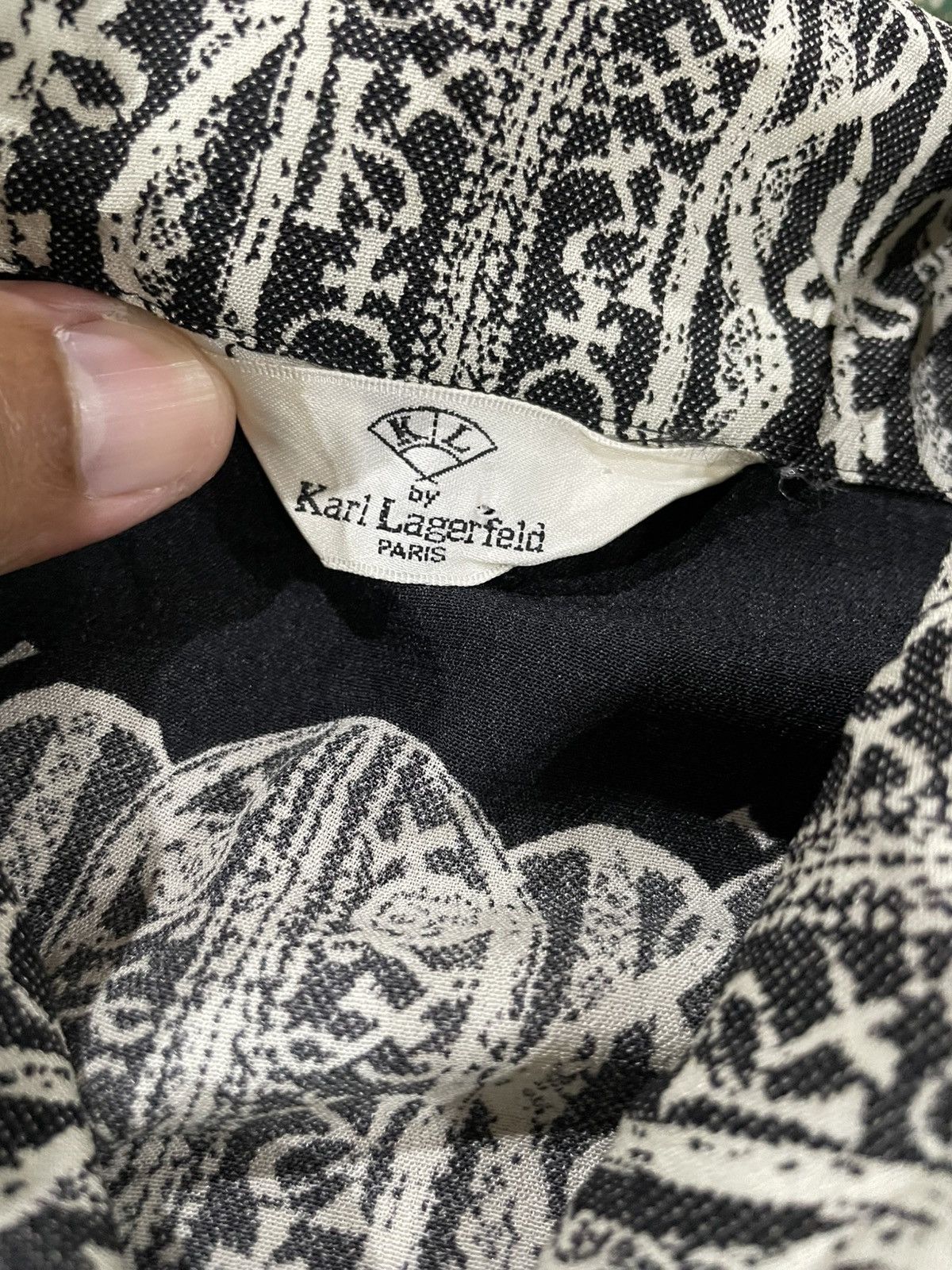 Karl Lagerfeld × Vintage Karl Lagerfeld Rayon Crepe Shirts Size M / US 6-8 / IT 42-44 - 12 Thumbnail