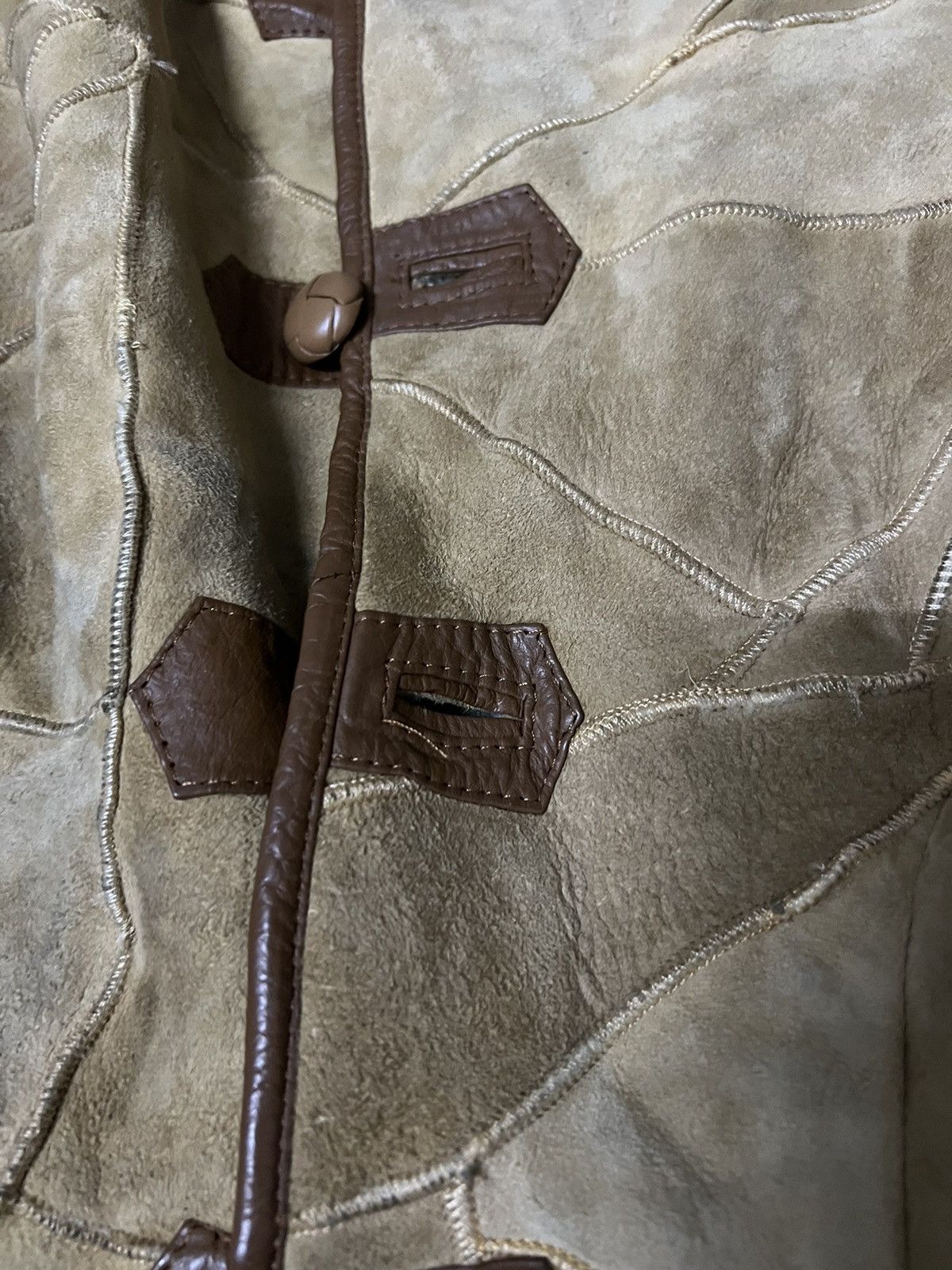 Hai Sporting Gear Vintage Hai Sporting Gearlssey Sherpa PatchworkLeatherJacket Size US M / EU 48-50 / 2 - 20 Thumbnail