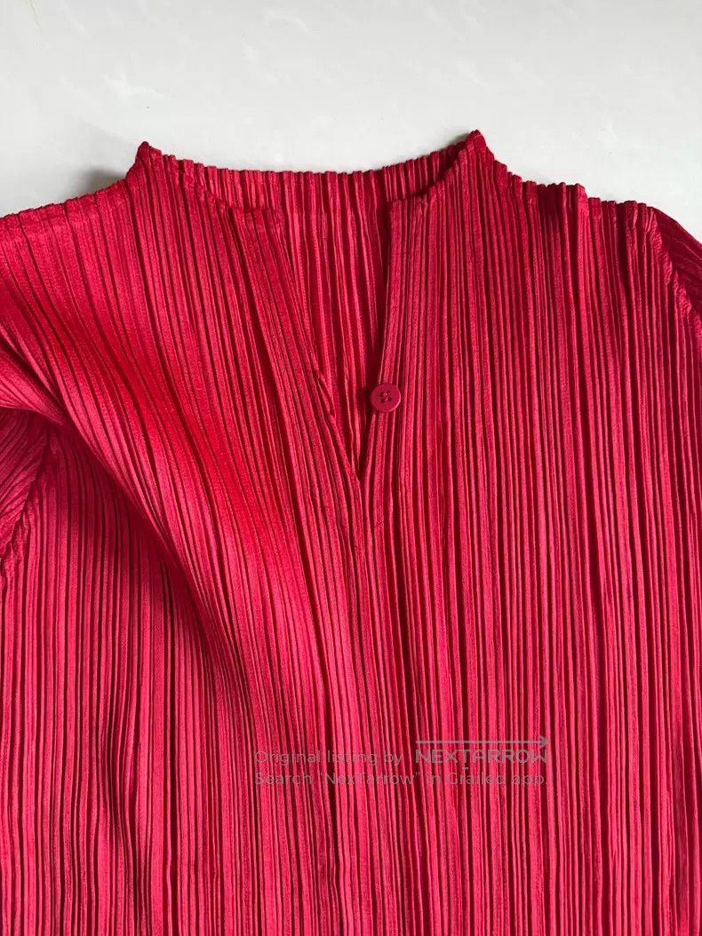 Issey Miyake Issey Miyake Chinese small stand-collar top Size L / US 10 / IT 46 - 3 Thumbnail