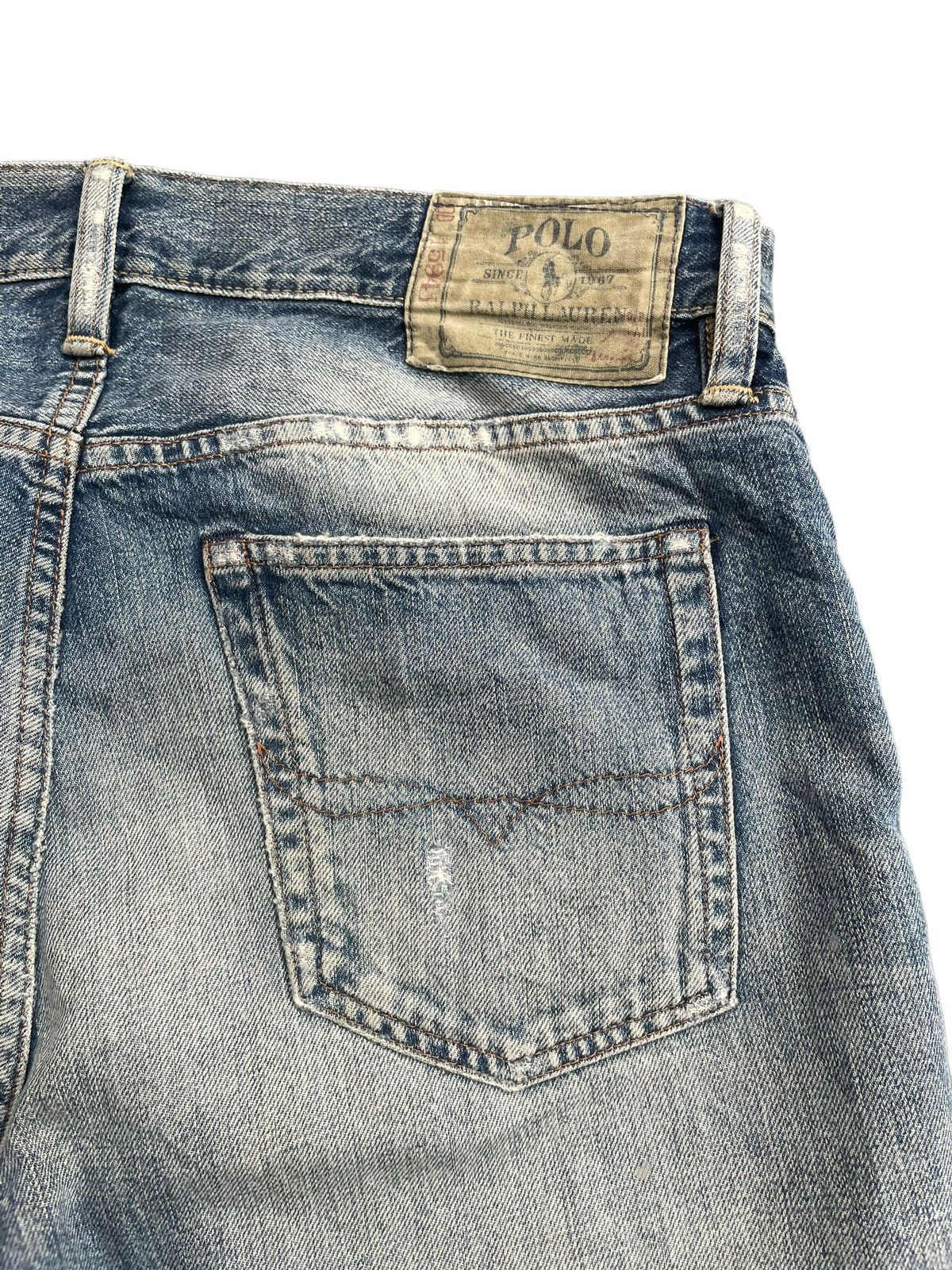 Ralph Lauren Ralph Lauren Slim Straight Distresed Denim Size US 33 - 11 Thumbnail
