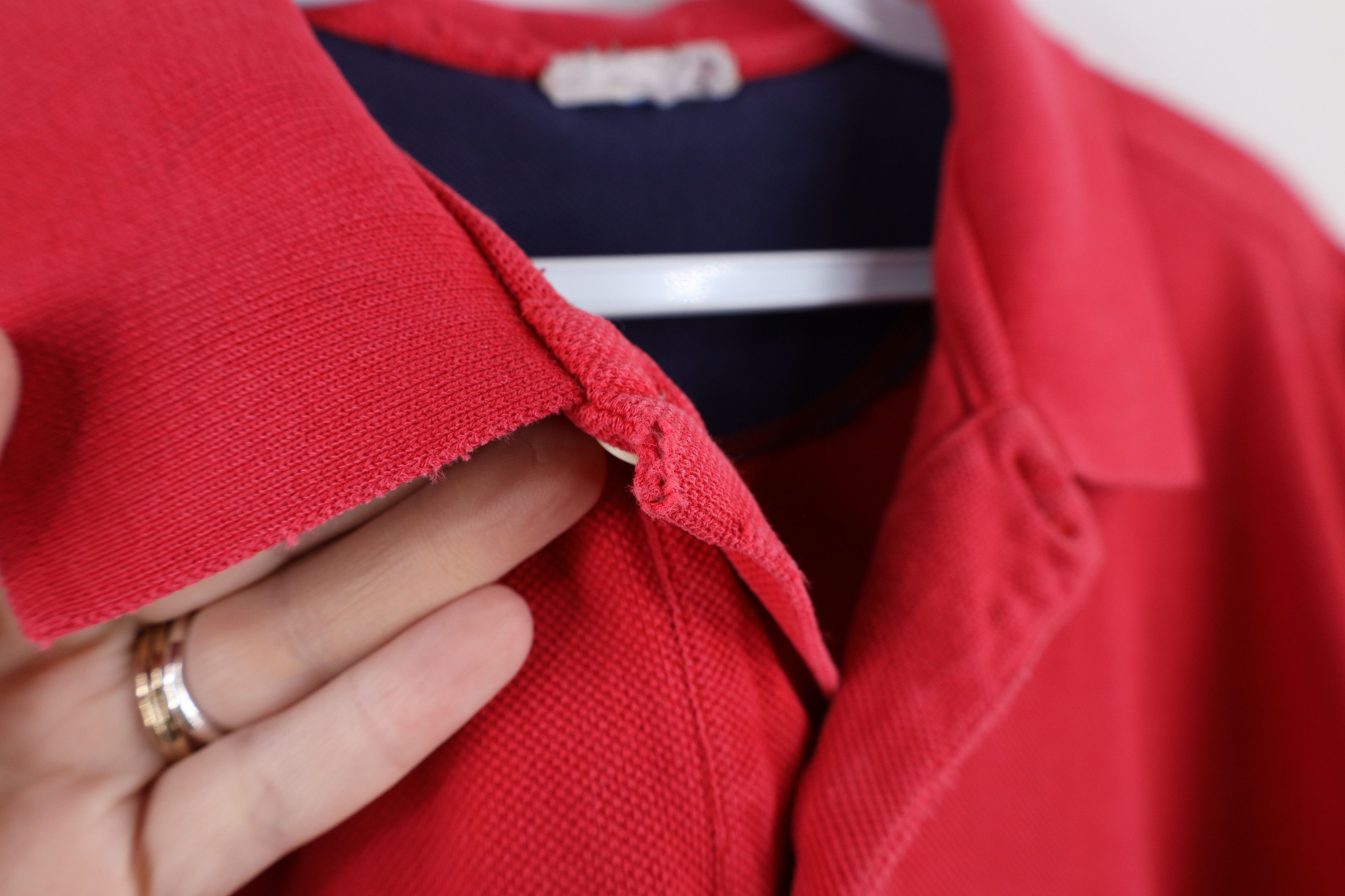 Vintage Vintage 90s Spell Out Ohio State University Polo Shirt Red Size US L / EU 52-54 / 3 - 5 Thumbnail