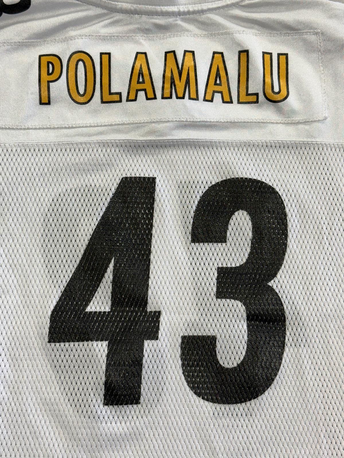 NFL Troy Polamalu Foot Jersey Pittspurgh Steelers 43 Jersey Kids Size US L / EU 52-54 / 3 - 8 Thumbnail