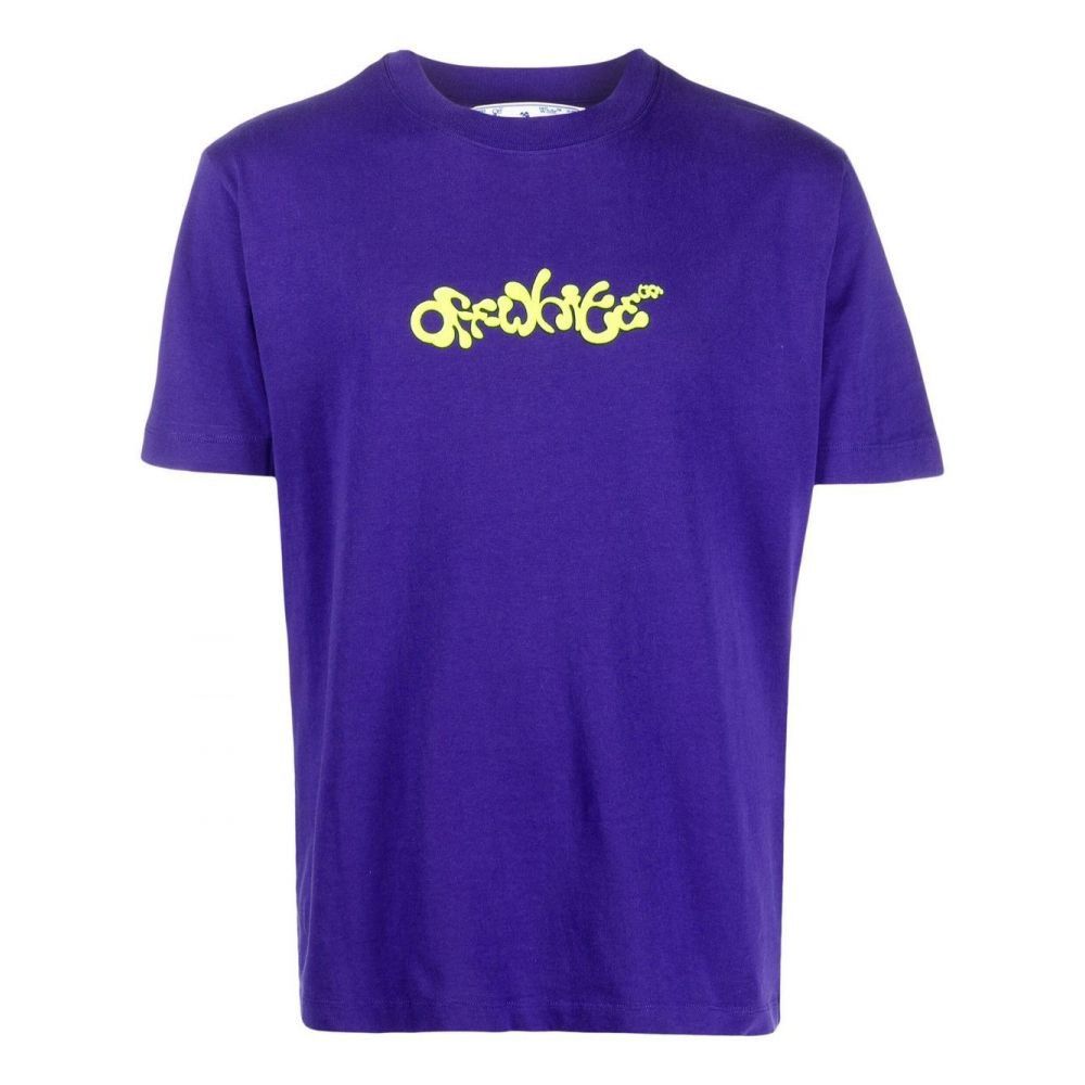 Off-White o1gr1nt0125 Opposite Arr Slim S/S T-Shirt in Purple Size US XXL / EU 58 / 5 - 1 Thumbnail