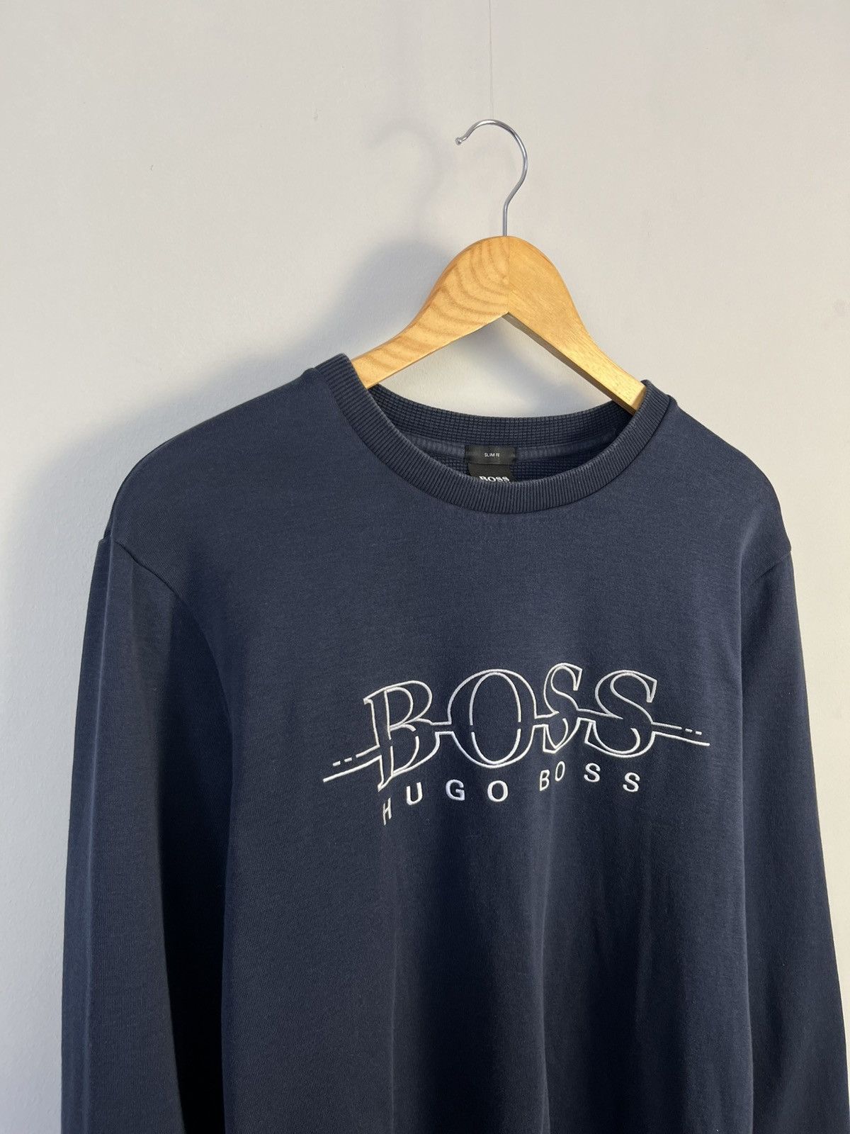 Hugo Boss Boss Hugo Boss Big Logo Cotton Sweatshirt Slim Fit Size US L / EU 52-54 / 3 - 2 Thumbnail