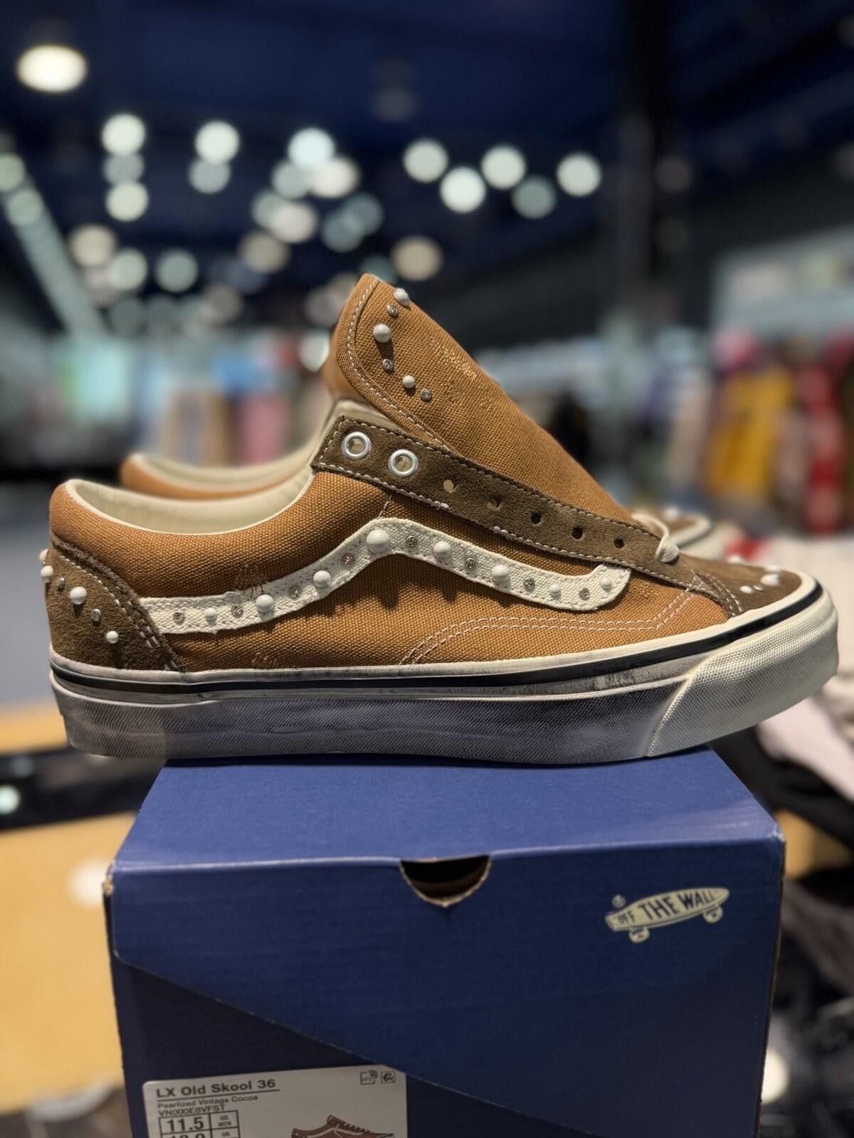 Vans Size 11.5M - Vans LX Old Skool 36 Pearlized Vintage Cocoa Size US 11.5 / EU 44-45 - 3 Thumbnail
