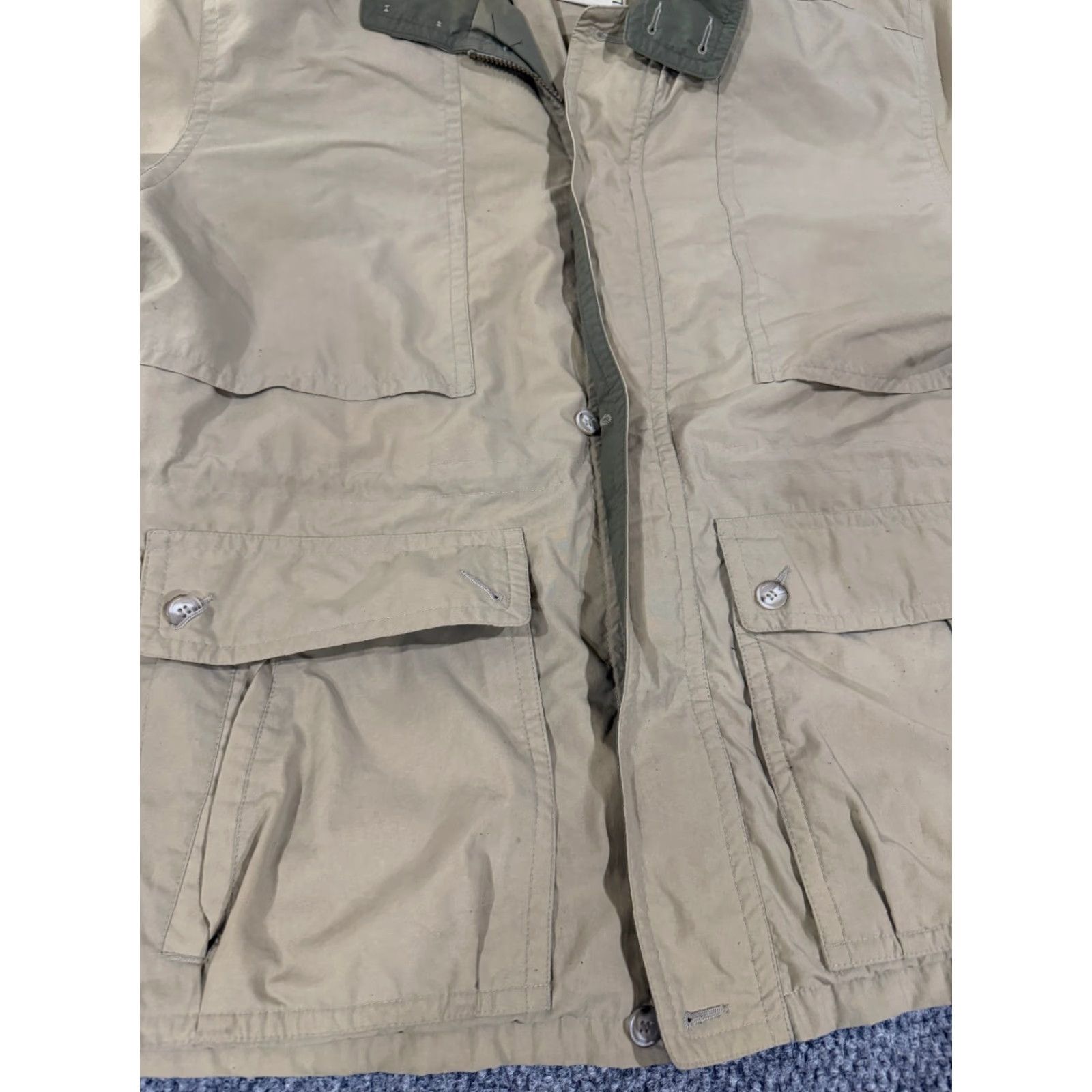 Vintage VINTAGE LL Bean Jacket Mens XL Beige Outdoor Hiking Field Coat 70s Lined Tan Bomber Jacket Size US XL / EU 56 / 4 - 3 Thumbnail