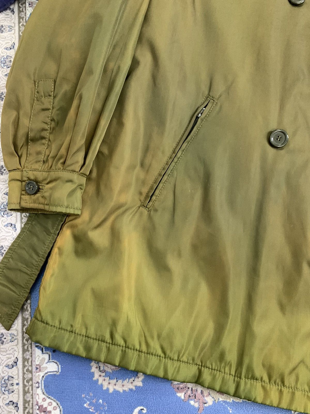 Prada Vintage Nylon Insulated Belted Trench Coat Jacket Size US L / EU 52-54 / 3 - 9 Thumbnail