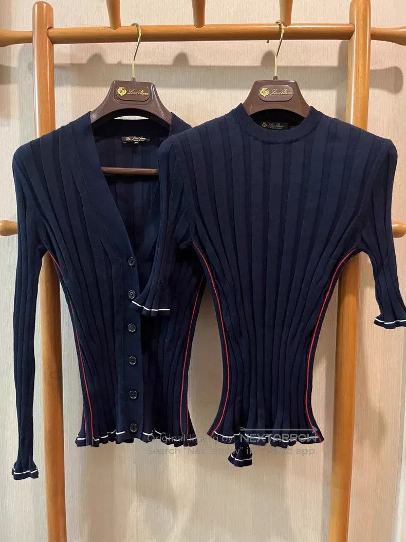 Loro Piana Loro Piana Pitted Cashmere Two-Piece Set Size XS / US 0-2 / IT 36-38 - 2 Thumbnail