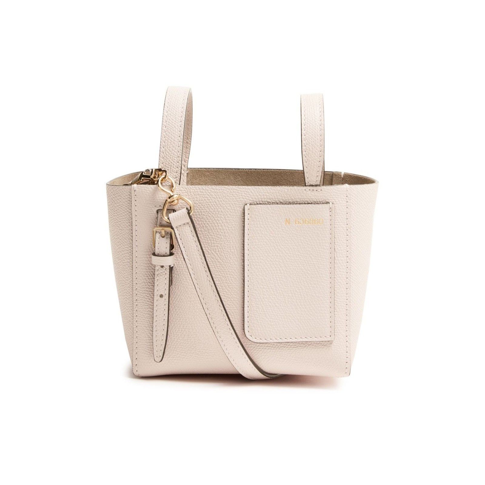 Valextra VALEXTRA Bucket Mini Pale Leather Top Handle Bag New Size ONE SIZE - 1 Thumbnail