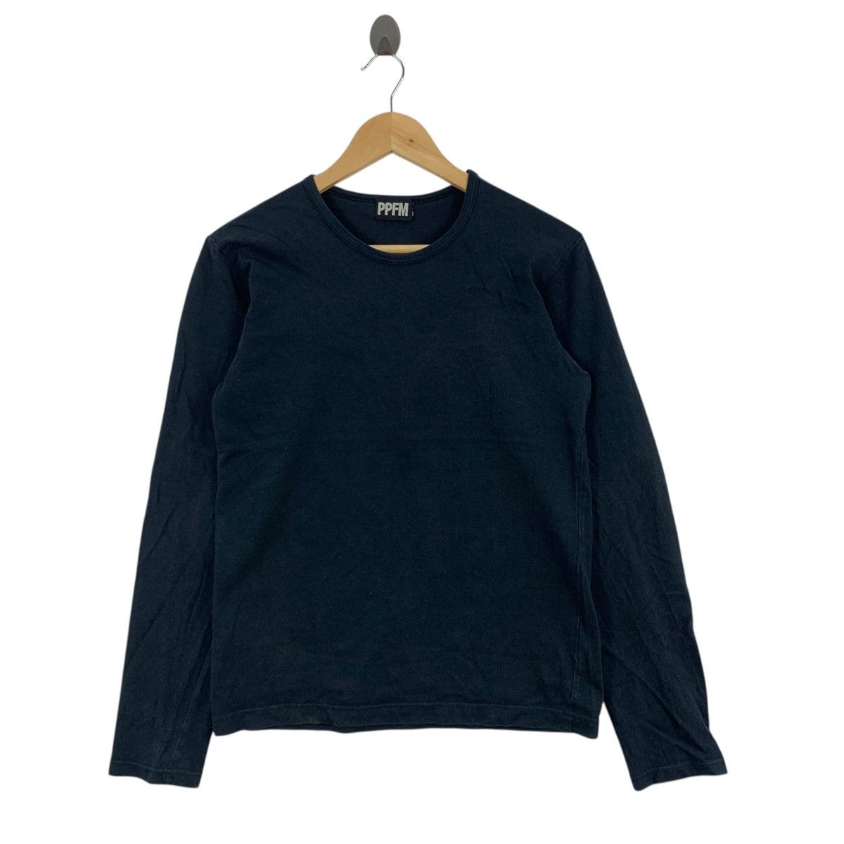 PPFM PPFM Punk Japanese Brand Plain Long Sleeve Tshirt Size US S / EU 44-46 / 1 - 1 Thumbnail