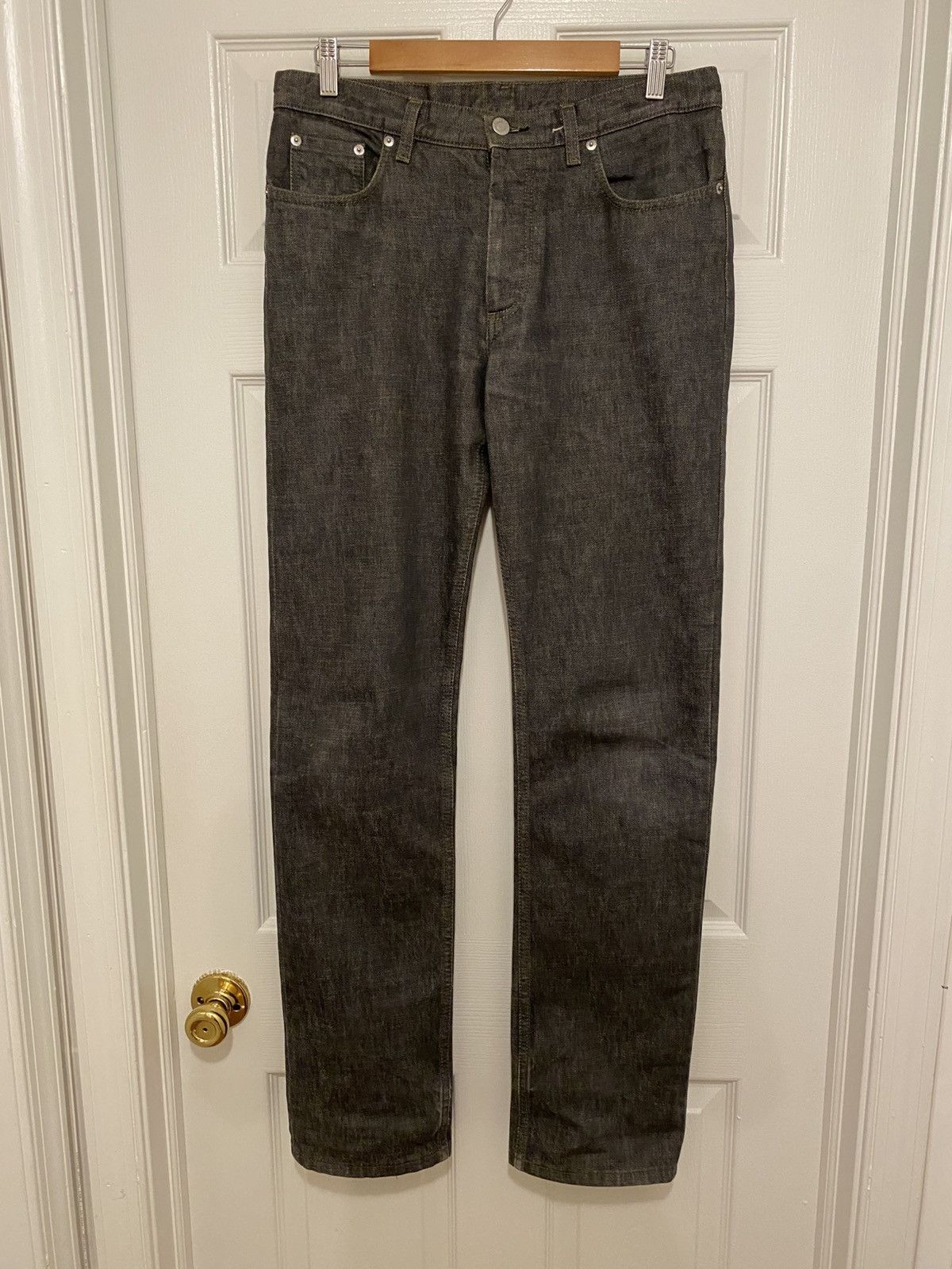Helmut Lang 1998 classic denim italian cut raw denim Size US 31 - 7 Thumbnail