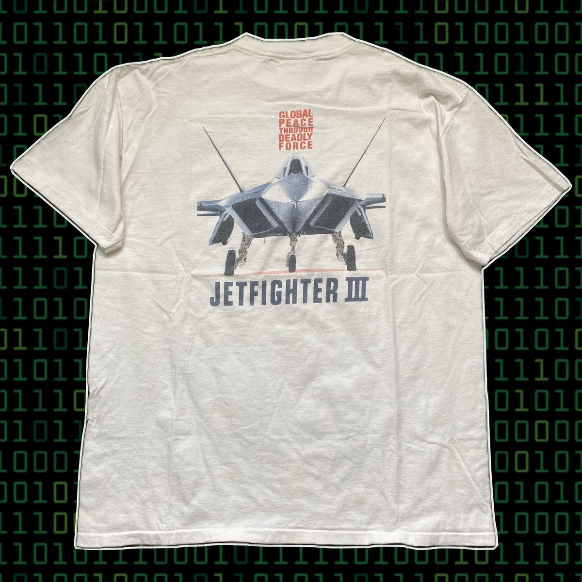 Vintage 1996 Jet Fighter III Video Game Promotional T-Shirt XL Size US XL / EU 56 / 4 - 1 Thumbnail