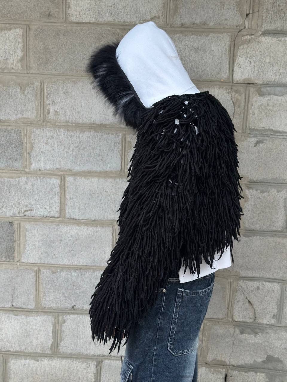 Le Grande Bleu (L.G.B.) VTG Unisex Coat Hand Made Size S Knit Y2K Punk Rave Pop Hype Size US M / EU 48-50 / 2 - 3 Thumbnail
