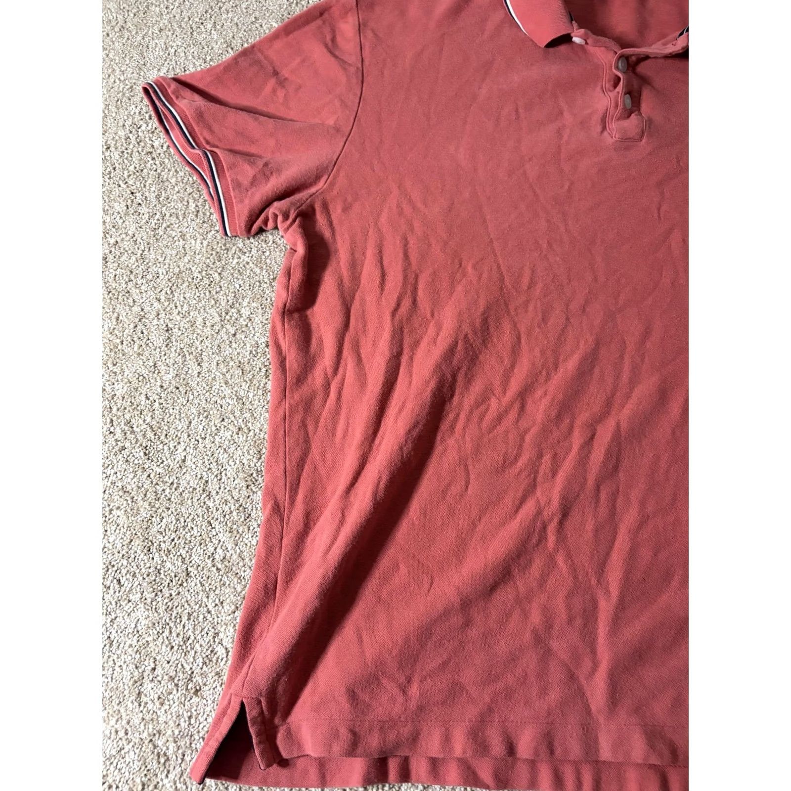 Original Penguin Original Penguin Polo Shirt Mens Large Pink Short Sleeve Cotton Embroidered Logo Size US L / EU 52-54 / 3 - 2 Thumbnail