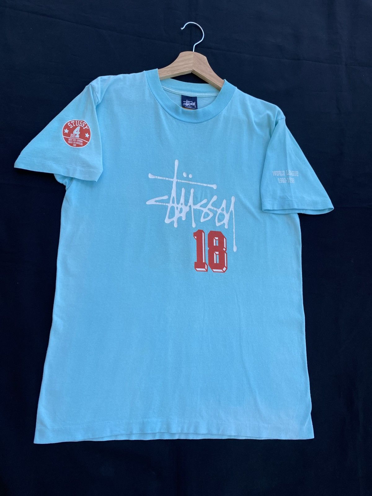 Stussy Rare Vintage 90s Stussy 18th Annivesary 1980-1998 Tshirt Size US M / EU 48-50 / 2 - 3 Thumbnail