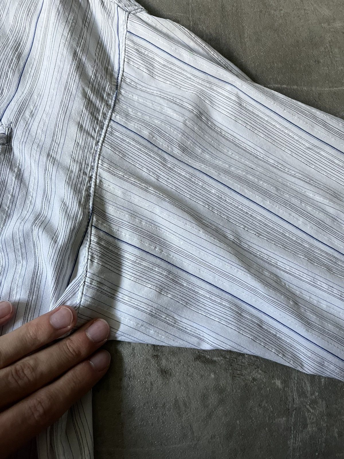 Final Home Final Home Issey Miyake button up outdoor shirt blue white Size US M / EU 48-50 / 2 - 10 Thumbnail
