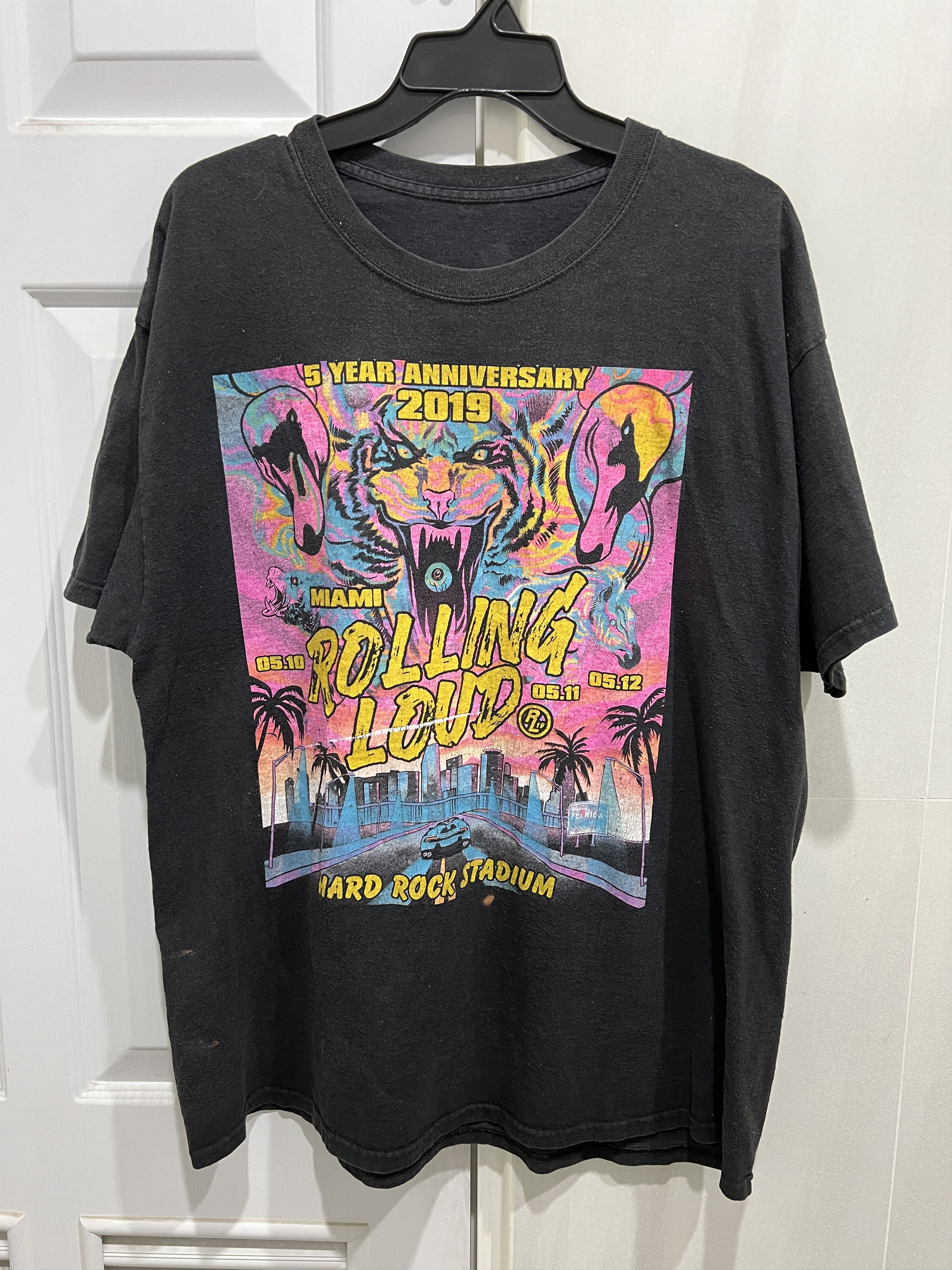 Playboi Carti Rolling Loud 2019 Promo Tour Tee XL Faded Hiphop Rapper Size US XL / EU 56 / 4 - 2 Thumbnail