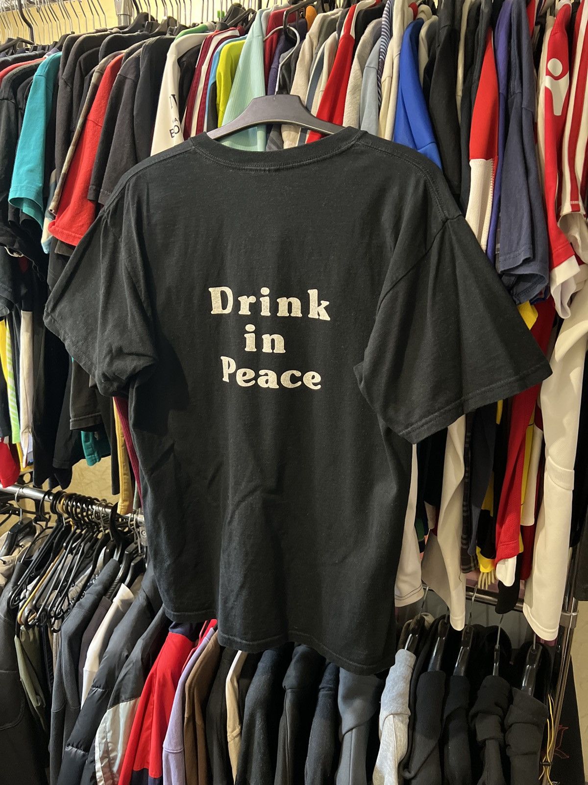 Band Tees × Vintage 1992 VINTAGE SLASH BLACK DEATH VODKA DRINK IN PEACR T SHIRT Size US L / EU 52-54 / 3 - 3 Thumbnail