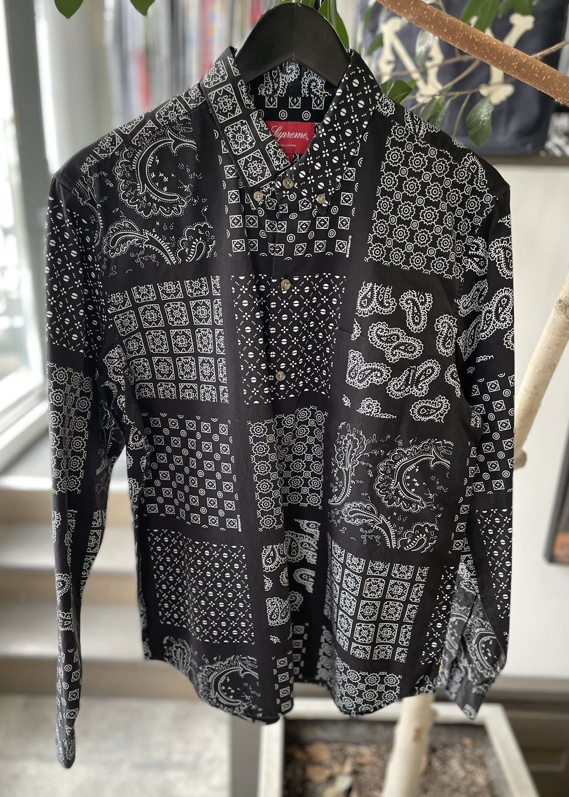 Supreme Supreme Paisley Grid Shirt | Grailed 