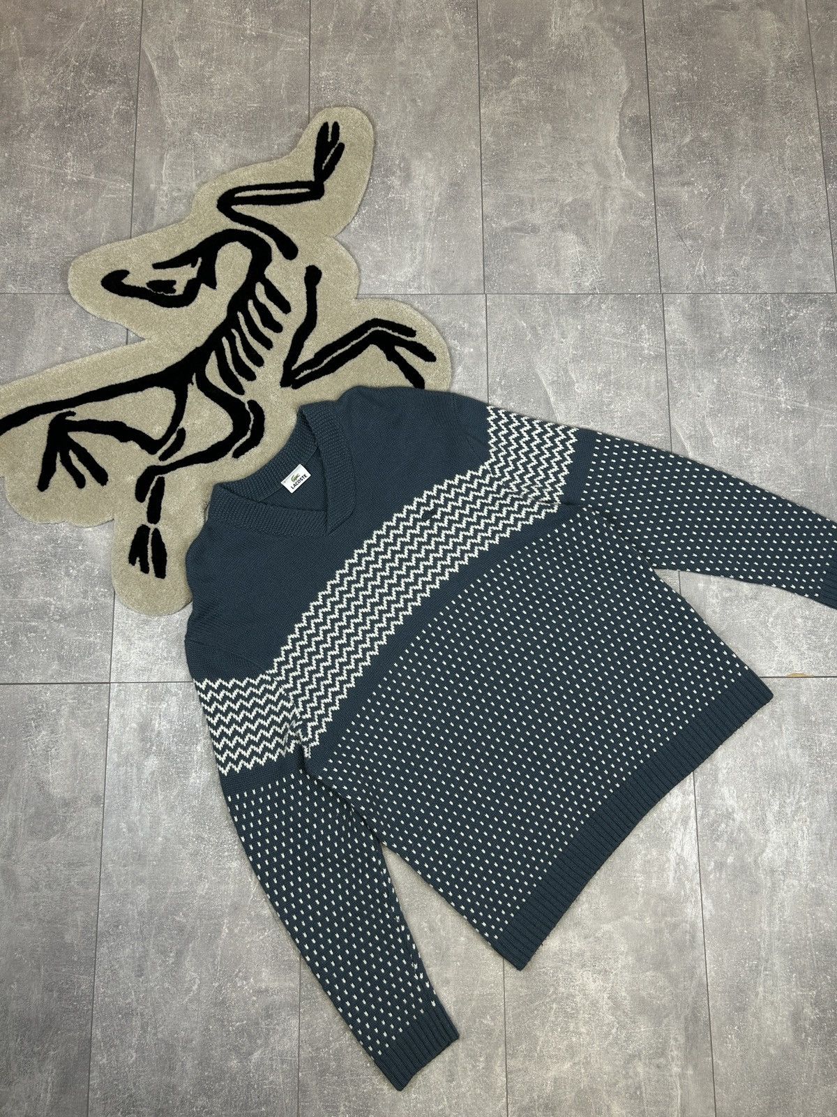 Lacoste Mens Vintage Lacoste sweater size XL Knitwear y2k rare 90s Size US XL / EU 56 / 4 - 10 Thumbnail