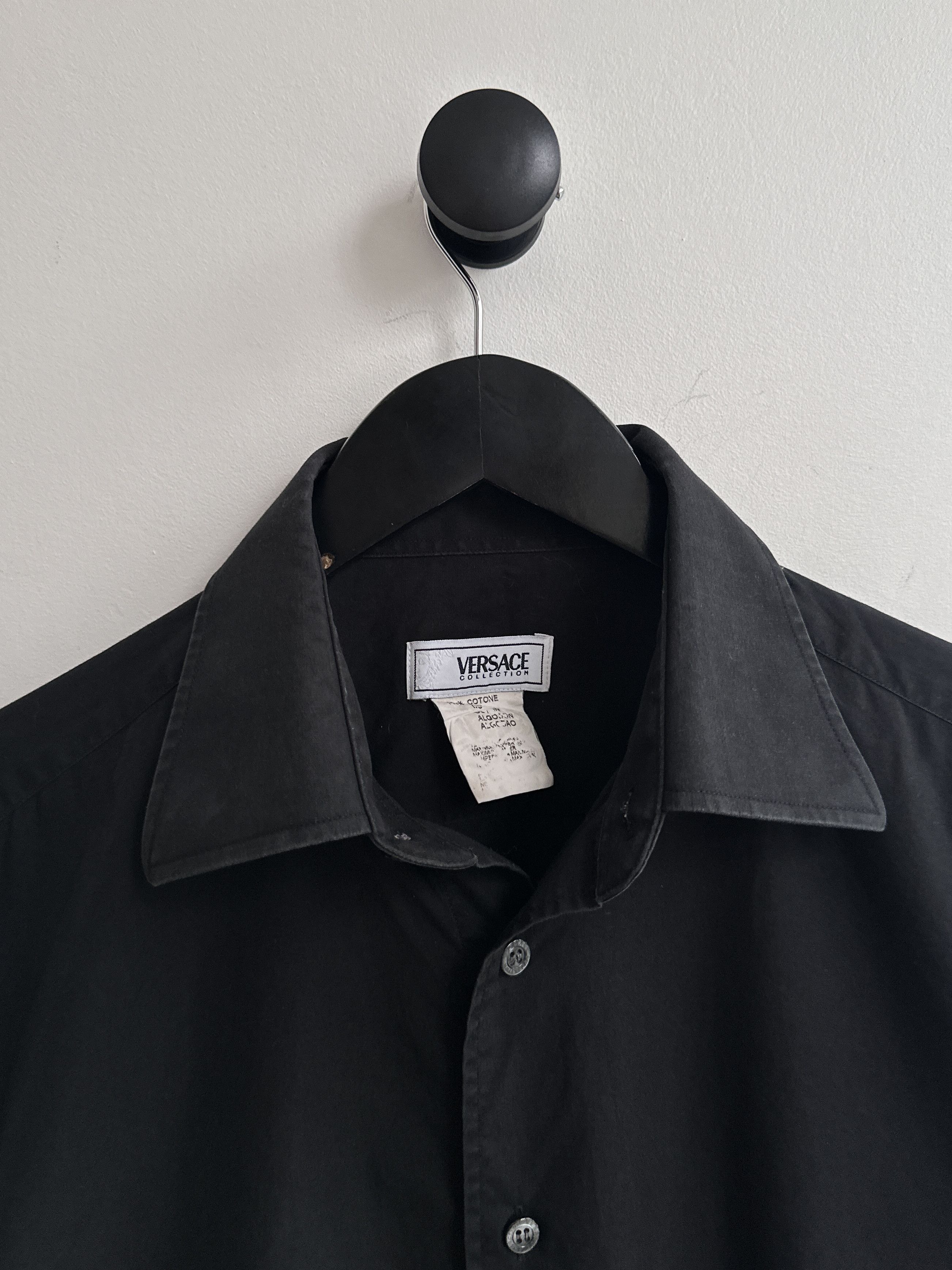 Versace Vintage Versace Collection Black Shirt Size US M / EU 48-50 / 2 - 6 Thumbnail