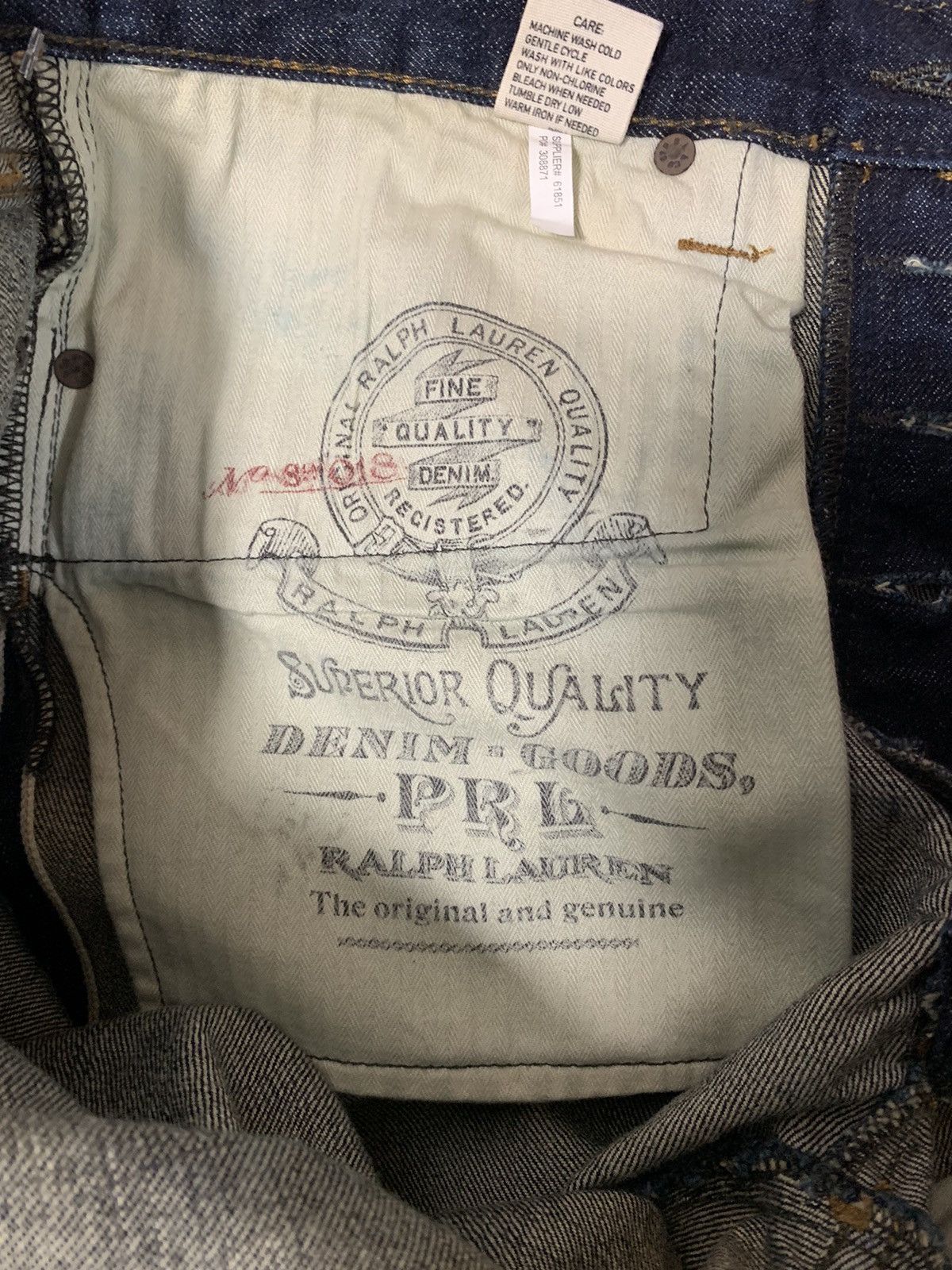 Polo Ralph Lauren Polo Ralph Lauren Selvedge Slim Straight Jeans Size US 33 - 9 Thumbnail