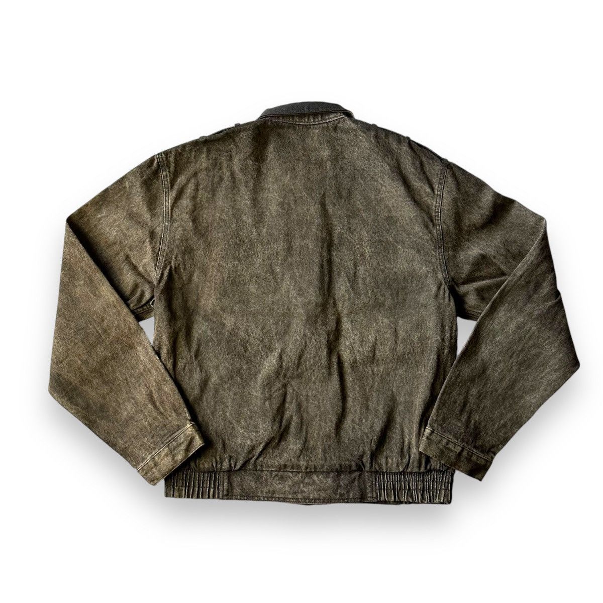 If Six Was Nine 🇯🇵 VINTAGE US BLUES DENIM + LEATHER BOMBER JACKET Size US L / EU 52-54 / 3 - 2 Thumbnail