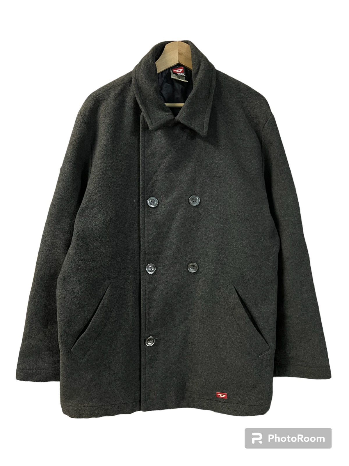 Diesel × Vintage 💥🔥 Vintage Diesel Wool Double Button Jacket Size US L / EU 52-54 / 3 - 1 Thumbnail
