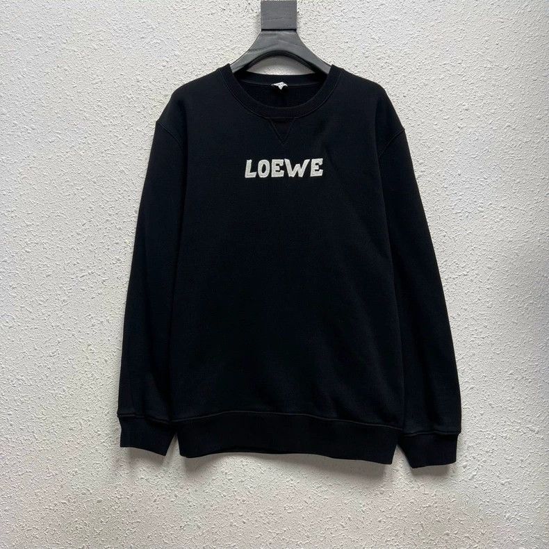Loewe LOEWE Sticker embroidered Logo black hoodie Size US XL / EU 56 / 4 - 1 Thumbnail