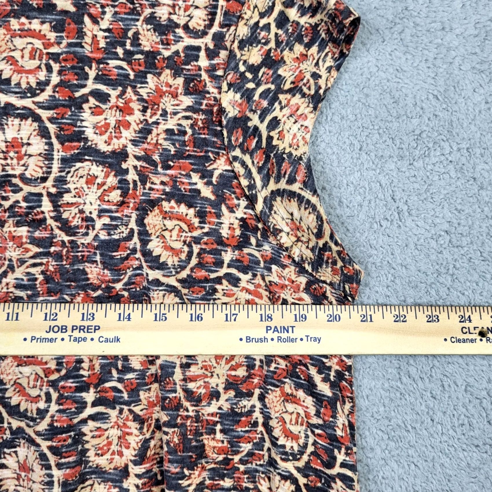Free People Free People High Tide Oversize Top Shirt Womens S Multicolor Slim Round Neck Short Sleeve Pullover Blouse Casual Regular Knit Rayon Size S / US 4 / IT 40 - 3 Thumbnail
