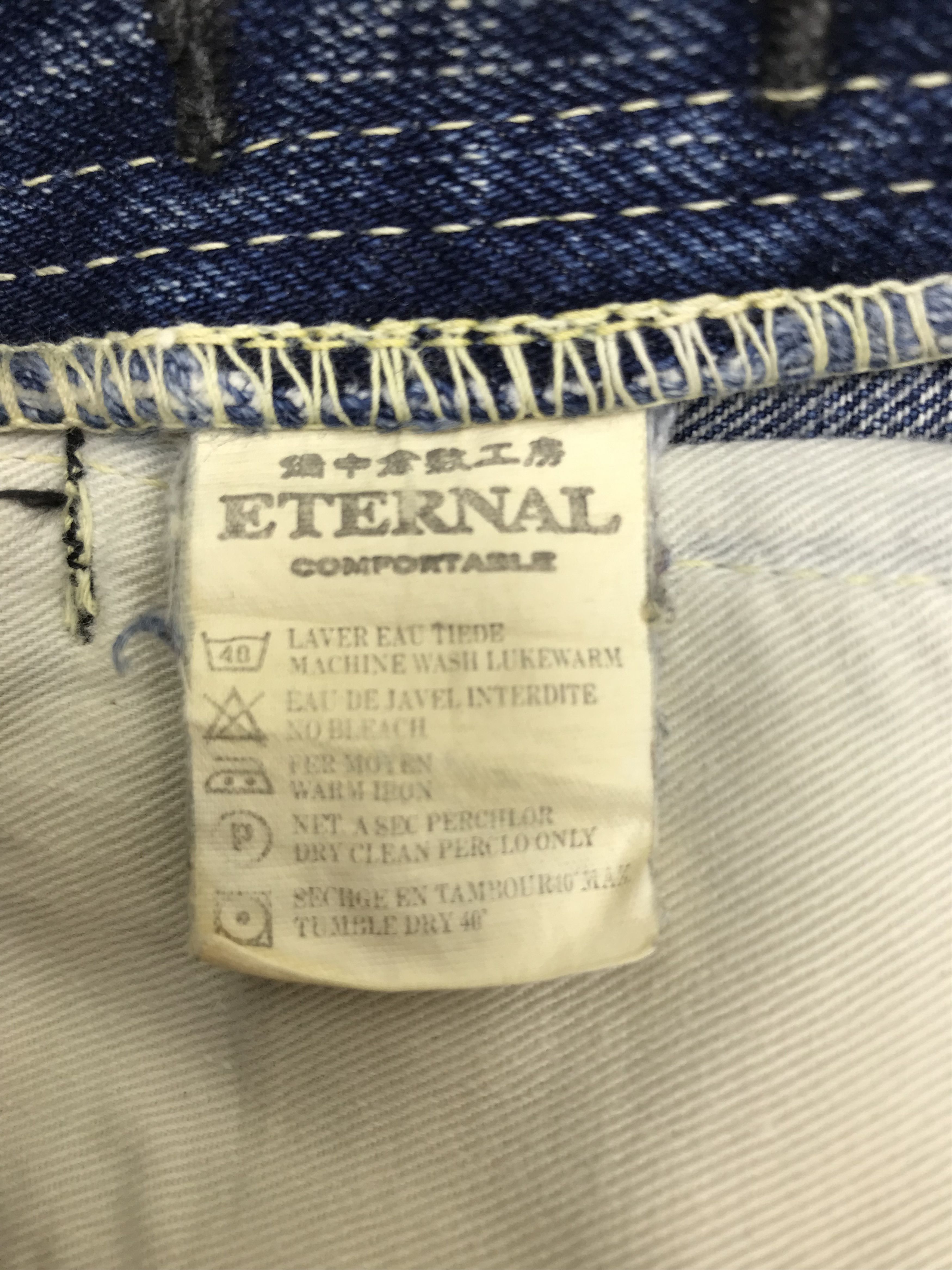 Eternal Vintage Eternal Faded Blue Washed Selvedge Jeans Size US 31 - 14 Thumbnail