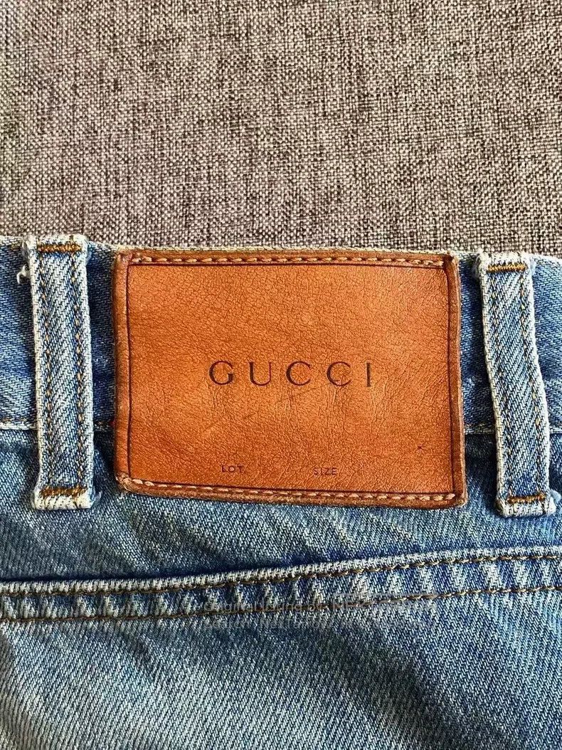 Gucci Gucci Patterned straight shorts jeans blue Size US 30 / EU 46 - 6 Thumbnail