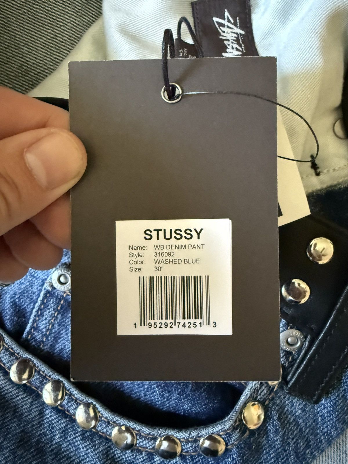 Stussy Stussy x Wales Bonner Denim Size 30 BNWT Size US 30 / EU 46 - 8 Thumbnail