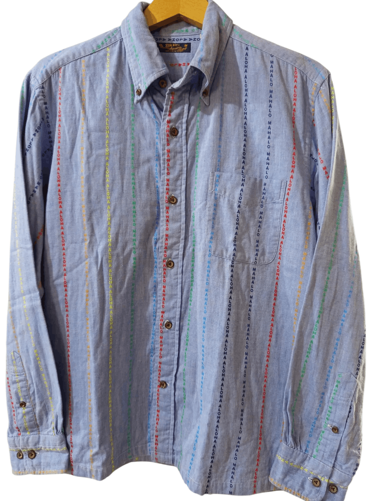Sun Surf Sun Surf SS17 Aloha Mahalo Embroidered Chambray Shirt Size US L / EU 52-54 / 3 - 1 Thumbnail