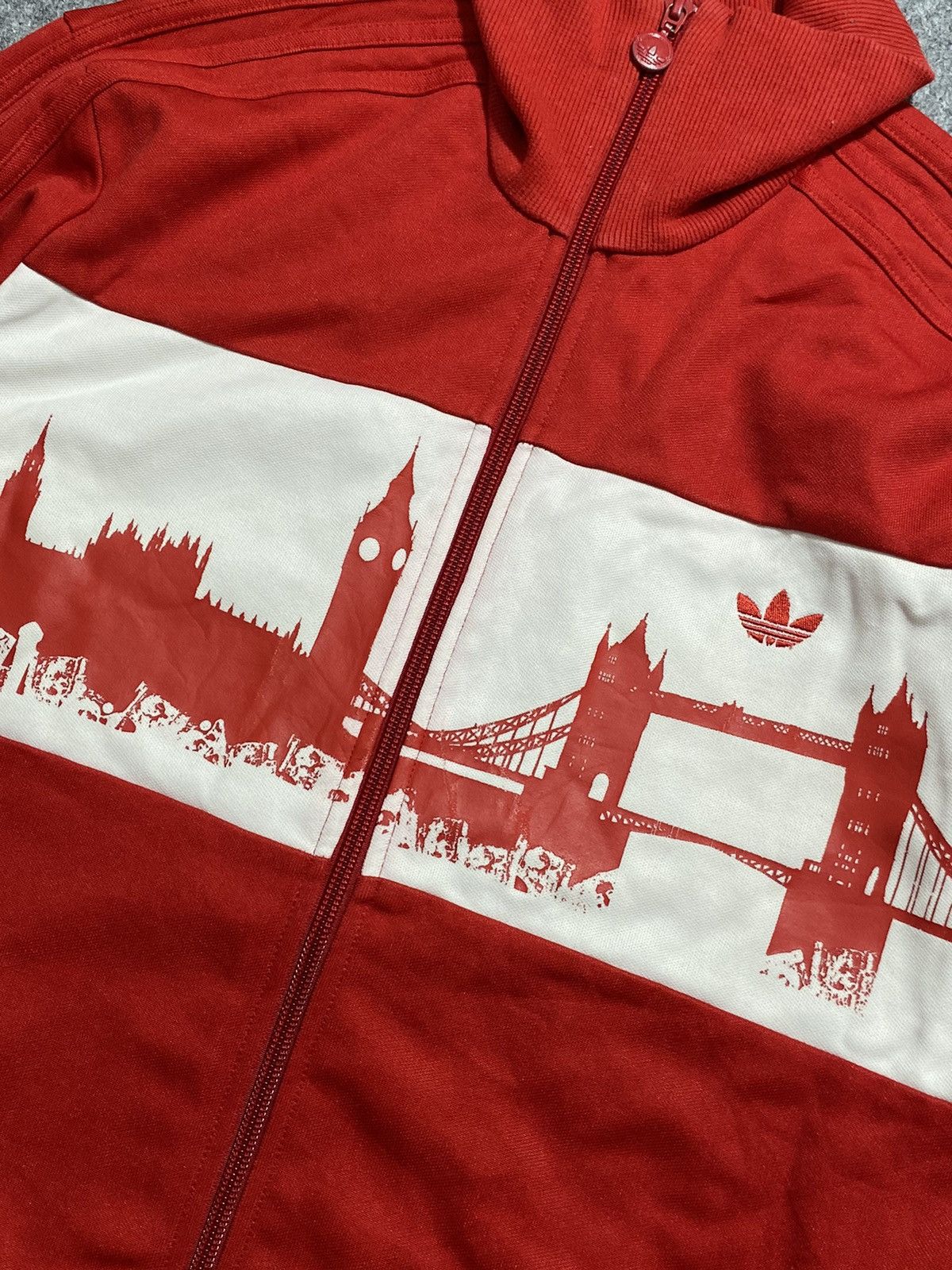 Adidas Rare Adidas Original London Jacket Red Bridge Size US M / EU 48-50 / 2 - 7 Thumbnail