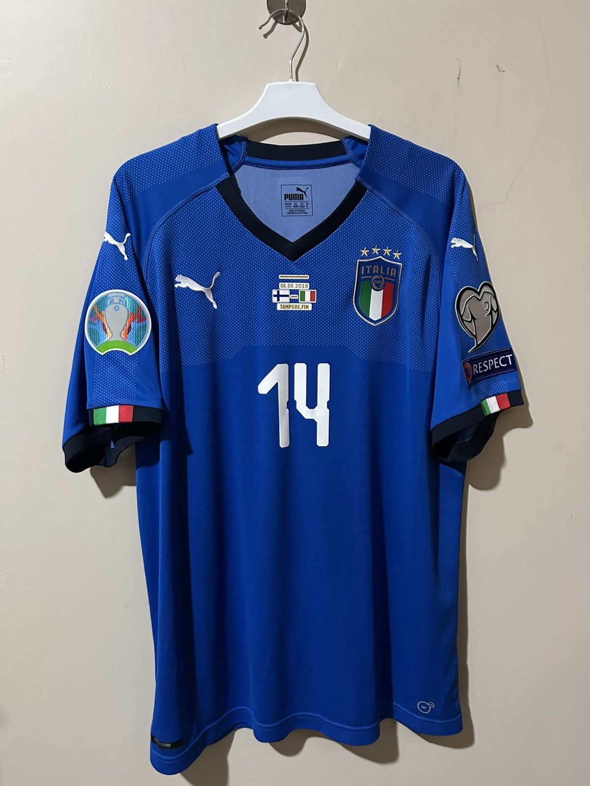 Puma Jersey italy home 2019 frederico chiesa original Size US XXL / EU 58 / 5 - 1 Thumbnail