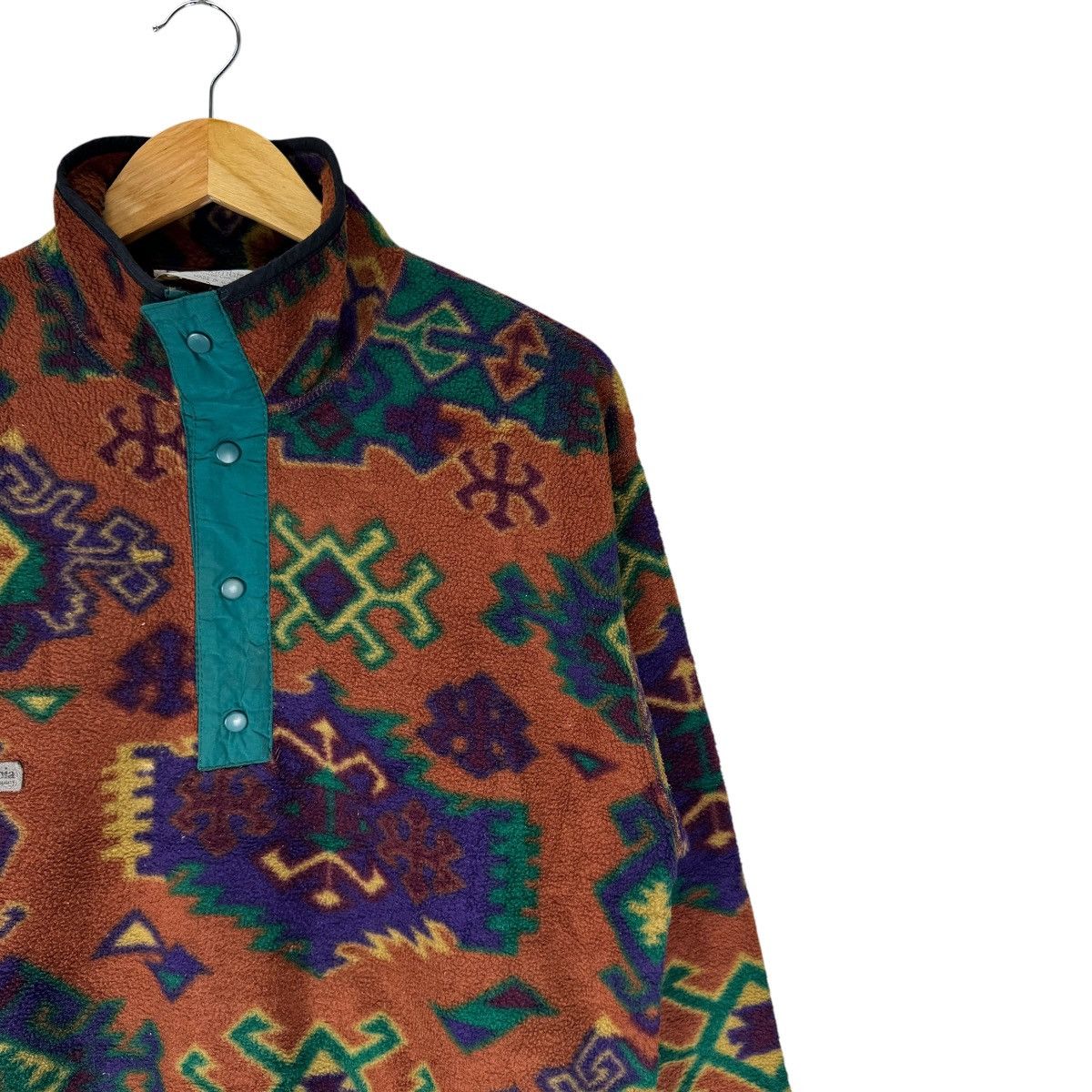 Columbia ☀️COLUMBIA AZTEC PULLOVER FLEECE JACKET Size US S / EU 44-46 / 1 - 4 Thumbnail