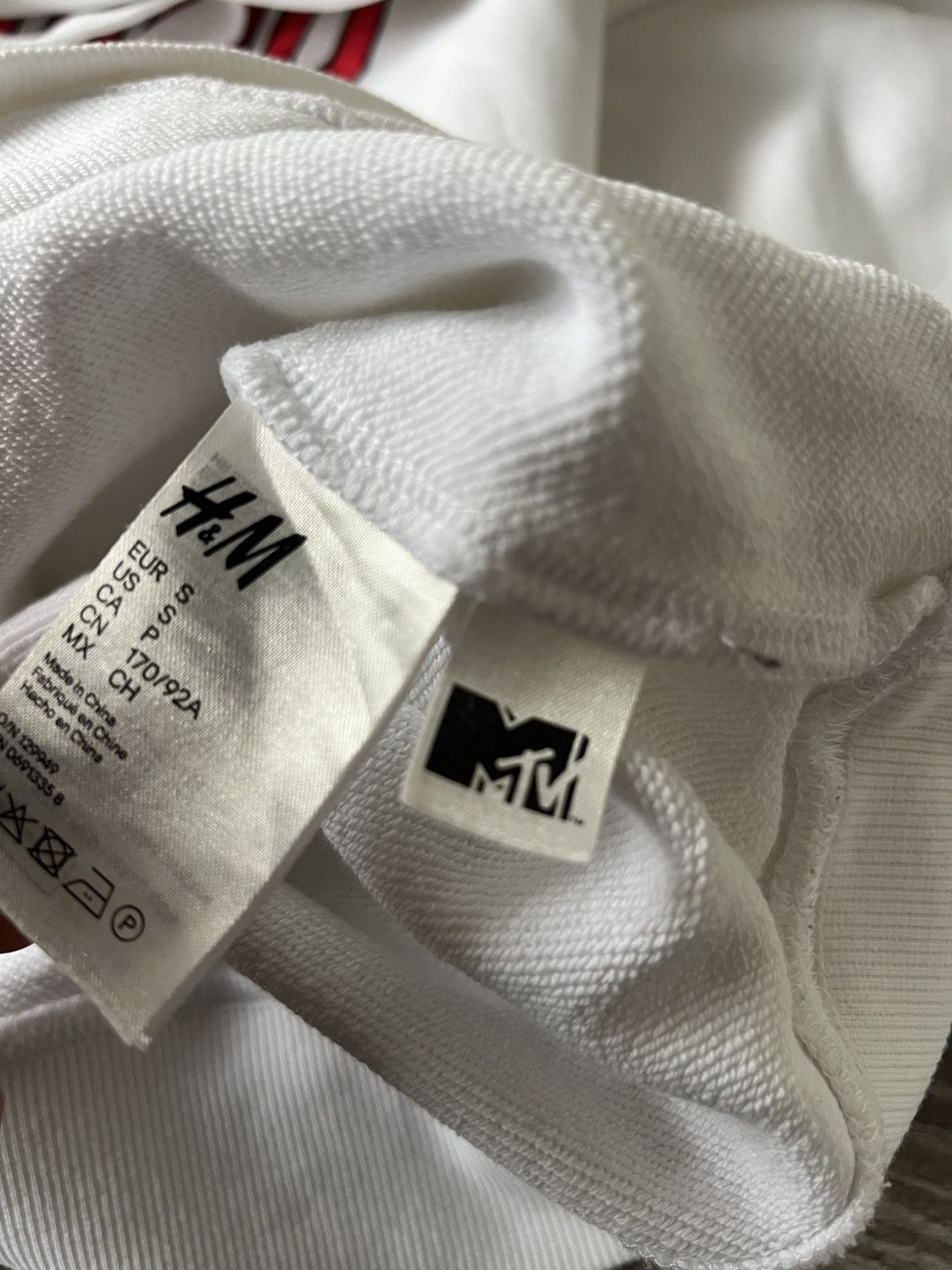 Moschino ‼️Moschino x H&M x Mtv Big Knit Logo White Hoodie‼️ Size US S / EU 44-46 / 1 - 19 Thumbnail
