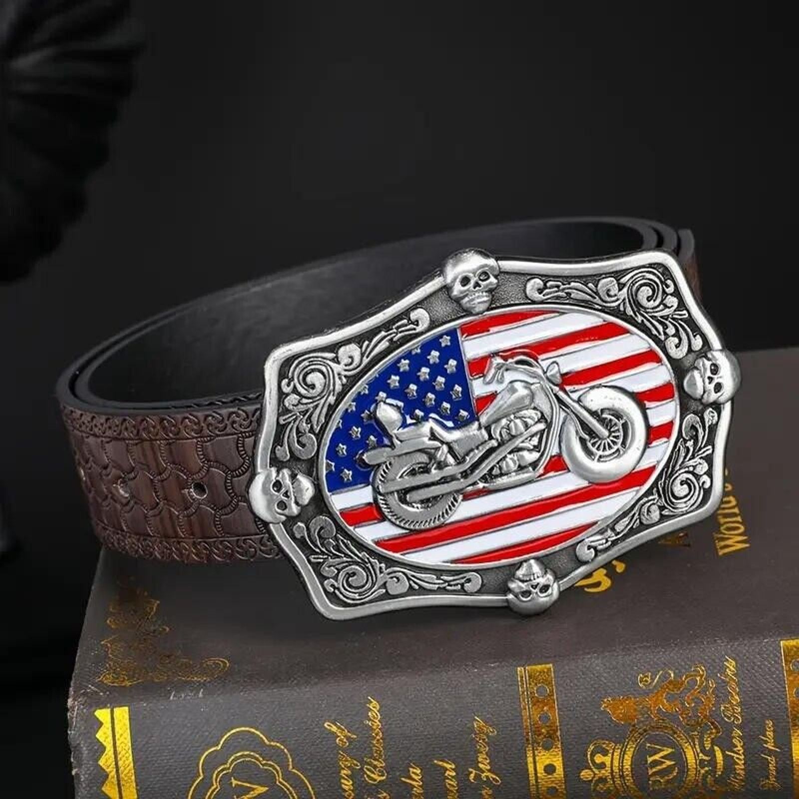 Other Skulls & V-Twin Motorcycle Belt Buckle Size ONE SIZE - 2 Thumbnail