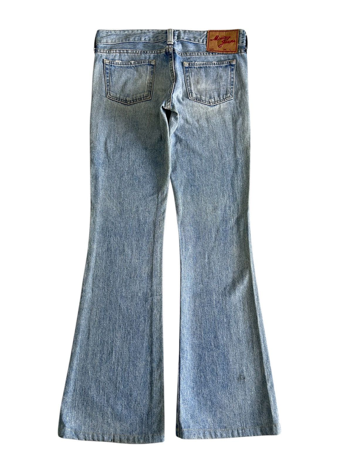 Japanese Brand × MOUSSY Vintage y2k Japanese Moussy Painted Flare Jeans Size US 31 - 2 Thumbnail