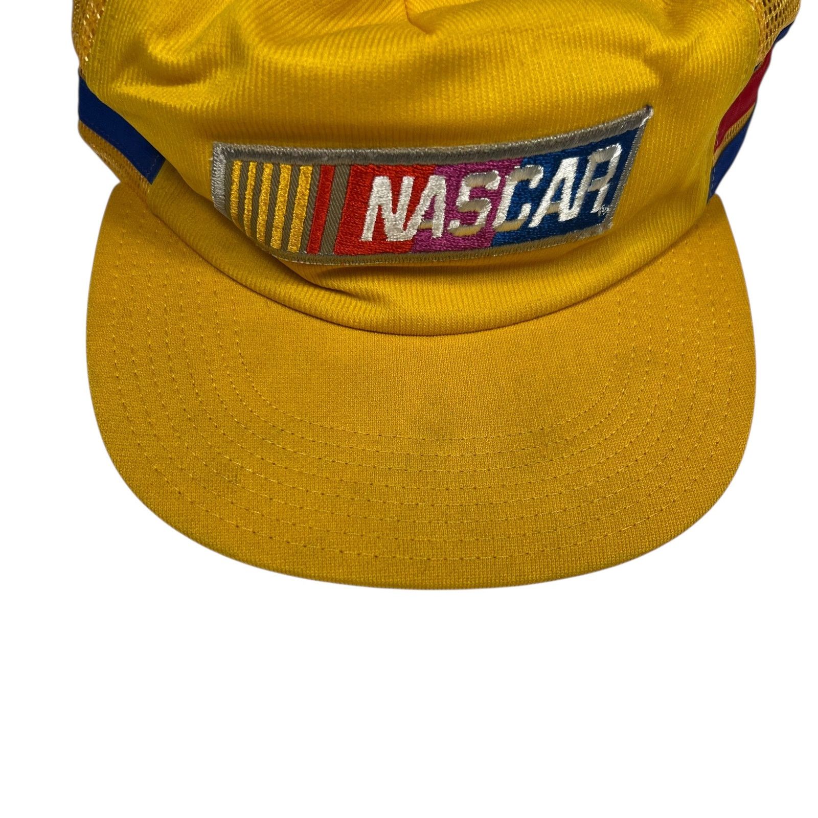 NASCAR × Vintage Vintage 80s NASCAR three stripe worn trucker SnapBack hat Size ONE SIZE - 2 Thumbnail