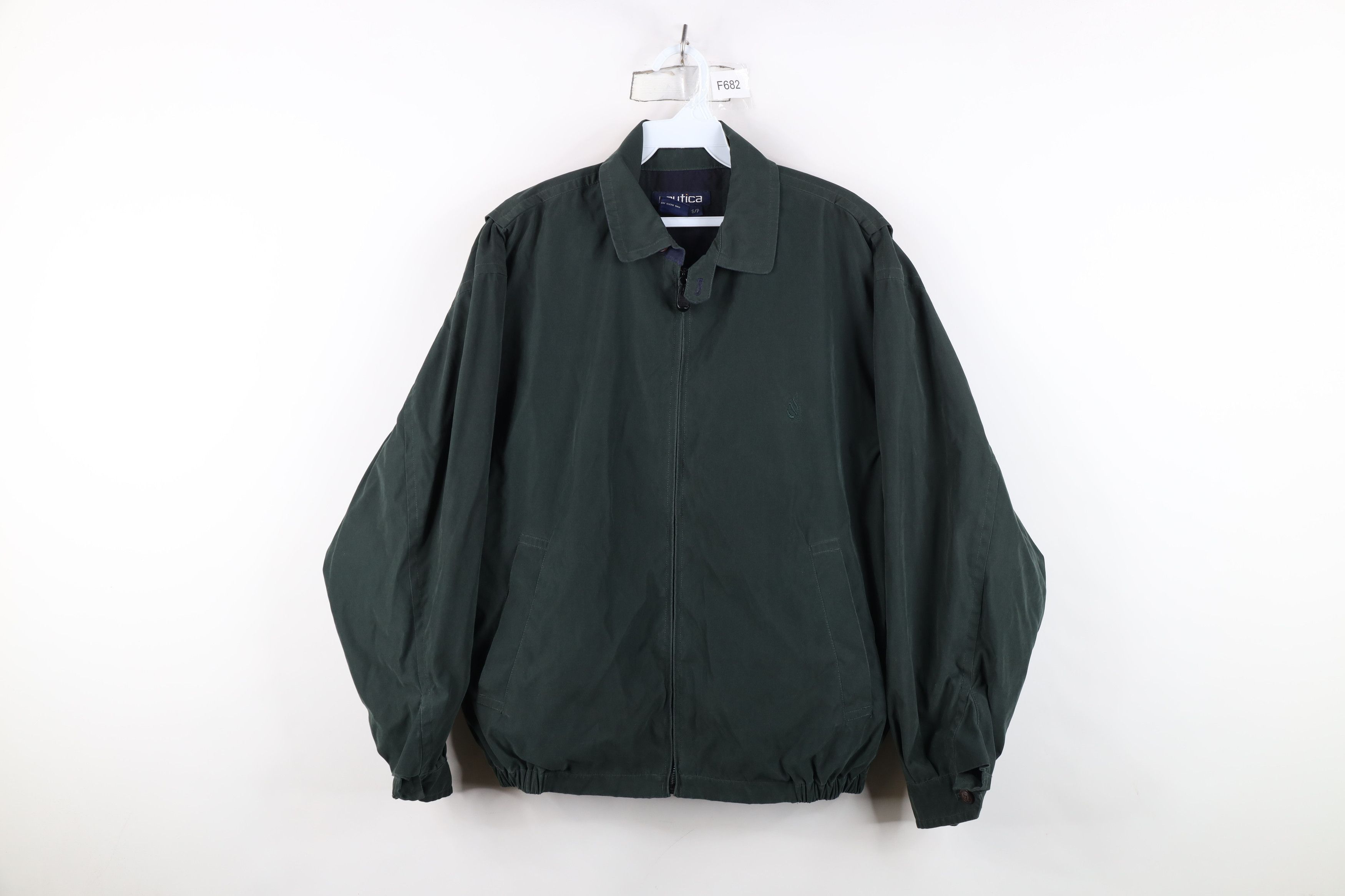 Nautica Vintage 90s Nautica Microfiber Sailing Bomber Jacket Green Size US S / EU 44-46 / 1 - 1 Thumbnail