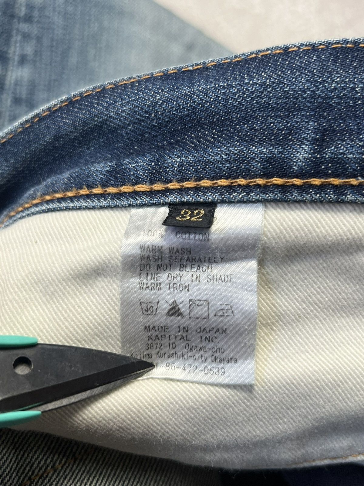 Kapital × Kapital Kountry Kapital Kountry Washed Denim Jeans Size US 32 / EU 48 - 6 Thumbnail