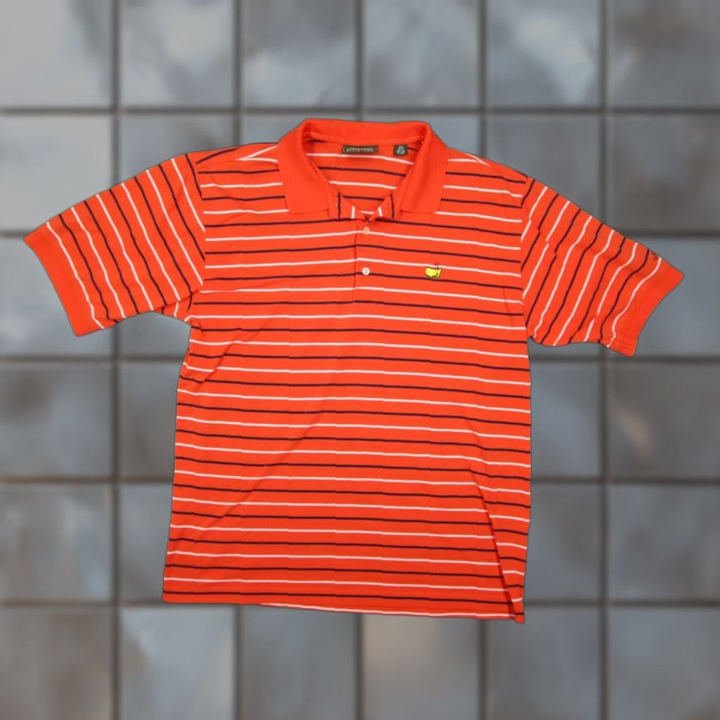 Vintage VINTAGE Masters Golf Polo Shirt Men Large Orange 90s Short Sleeve Retro Embroidered Logo Size US L / EU 52-54 / 3 - 1 Thumbnail