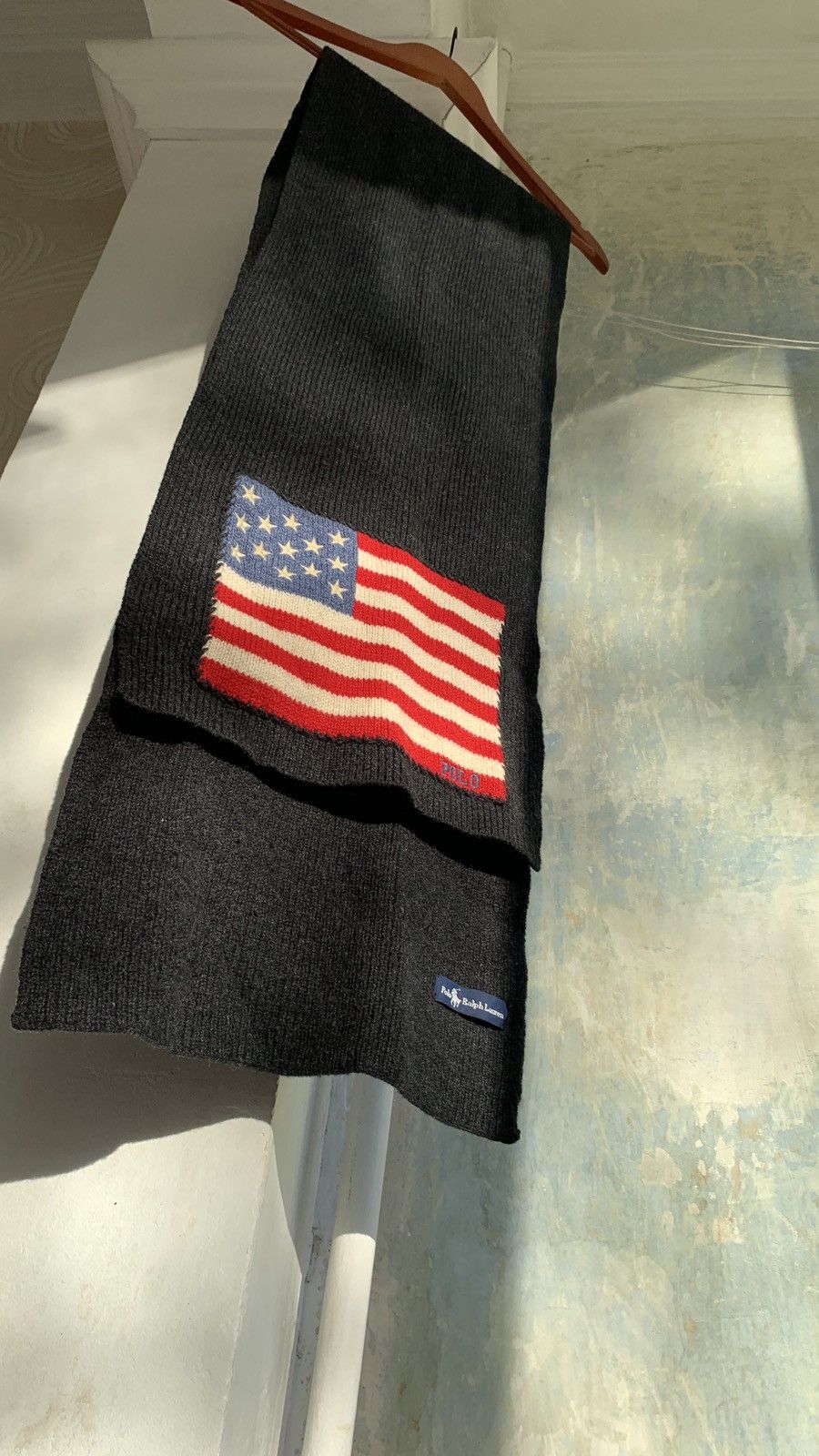 Vintage 🇺🇸 Polo Ralph Lauren USA Scarf Y2K VTG Hype Size ONE SIZE - 5 Thumbnail