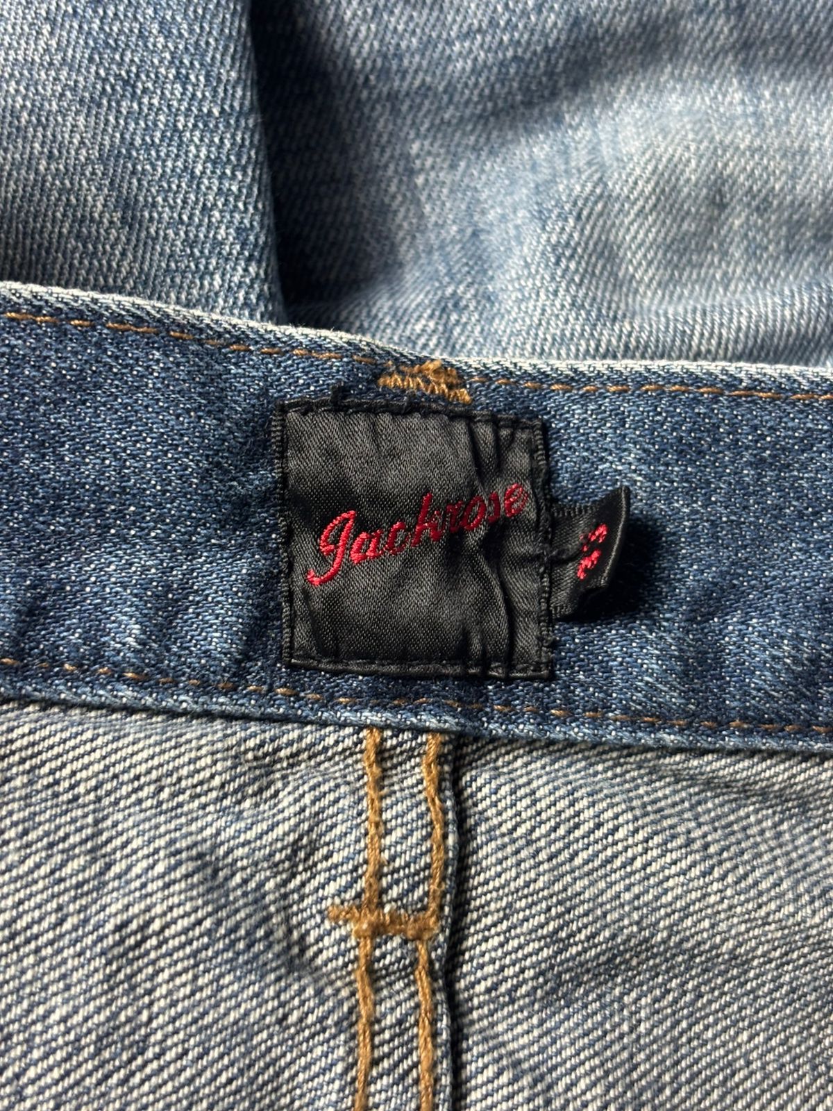 JACKROSE 2000s Jackrose Clas Marks Distressed Bootcut Jeans Size US 31 - 8 Thumbnail