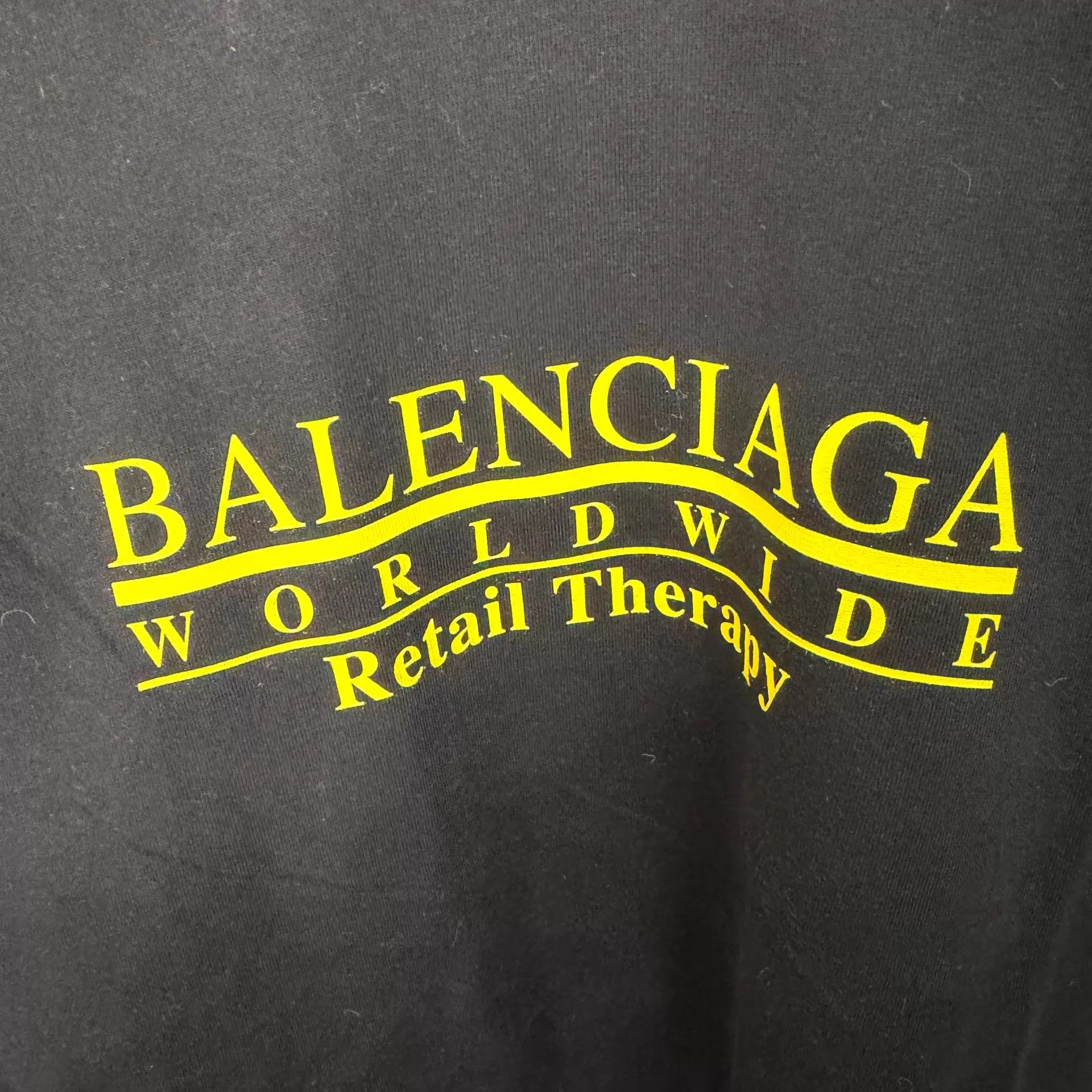 Balenciaga Balenciaga FW21 Logo Print Crew SS Tee Black L Unisex Size L / US 10 / IT 46 - 5 Thumbnail