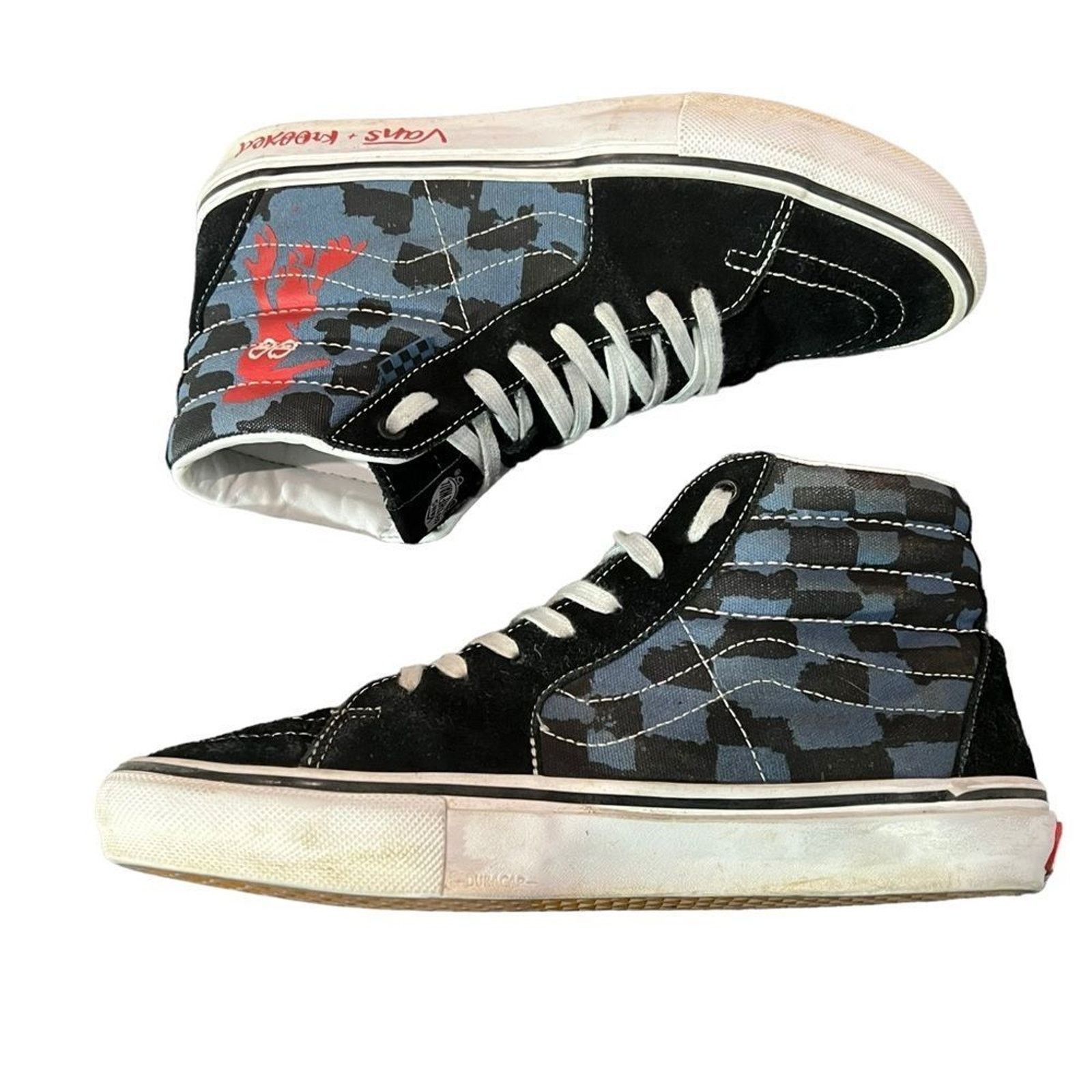 Vans Vans x Krooked Skate Sk8-Hi Camo High Top Skate Shoes Size US 10 / EU 43 - 3 Thumbnail