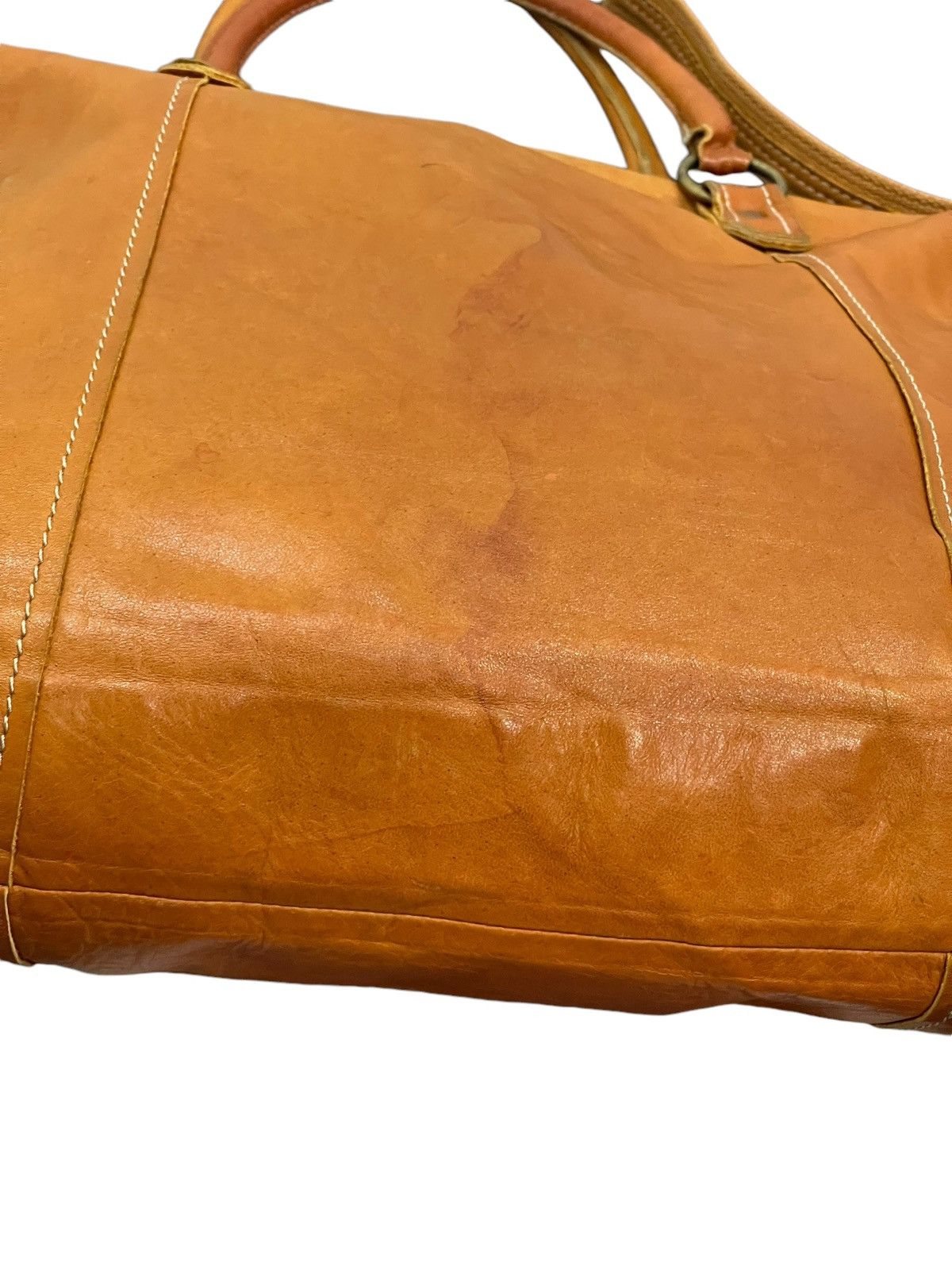 Japanese Brand Full Leather Patina Cuir Jovier Cube Tote Shoulder Bag 1🟩1 Size ONE SIZE - 15 Thumbnail