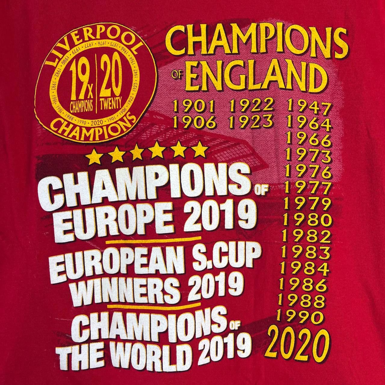 Vintage Liverpool Champions of England Tshirt Size M Size US M / EU 48-50 / 2 - 6 Thumbnail